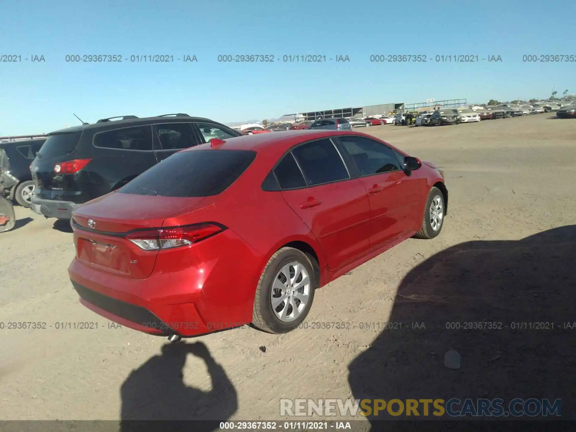 4 Photograph of a damaged car 5YFEPRAE6LP144663 TOYOTA COROLLA 2020