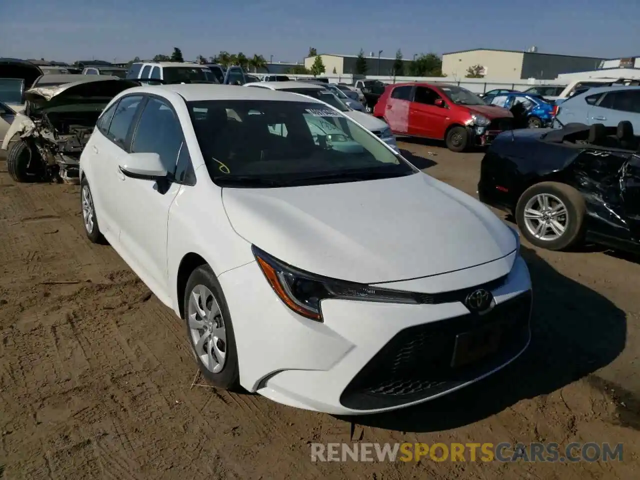 1 Photograph of a damaged car 5YFEPRAE6LP145036 TOYOTA COROLLA 2020