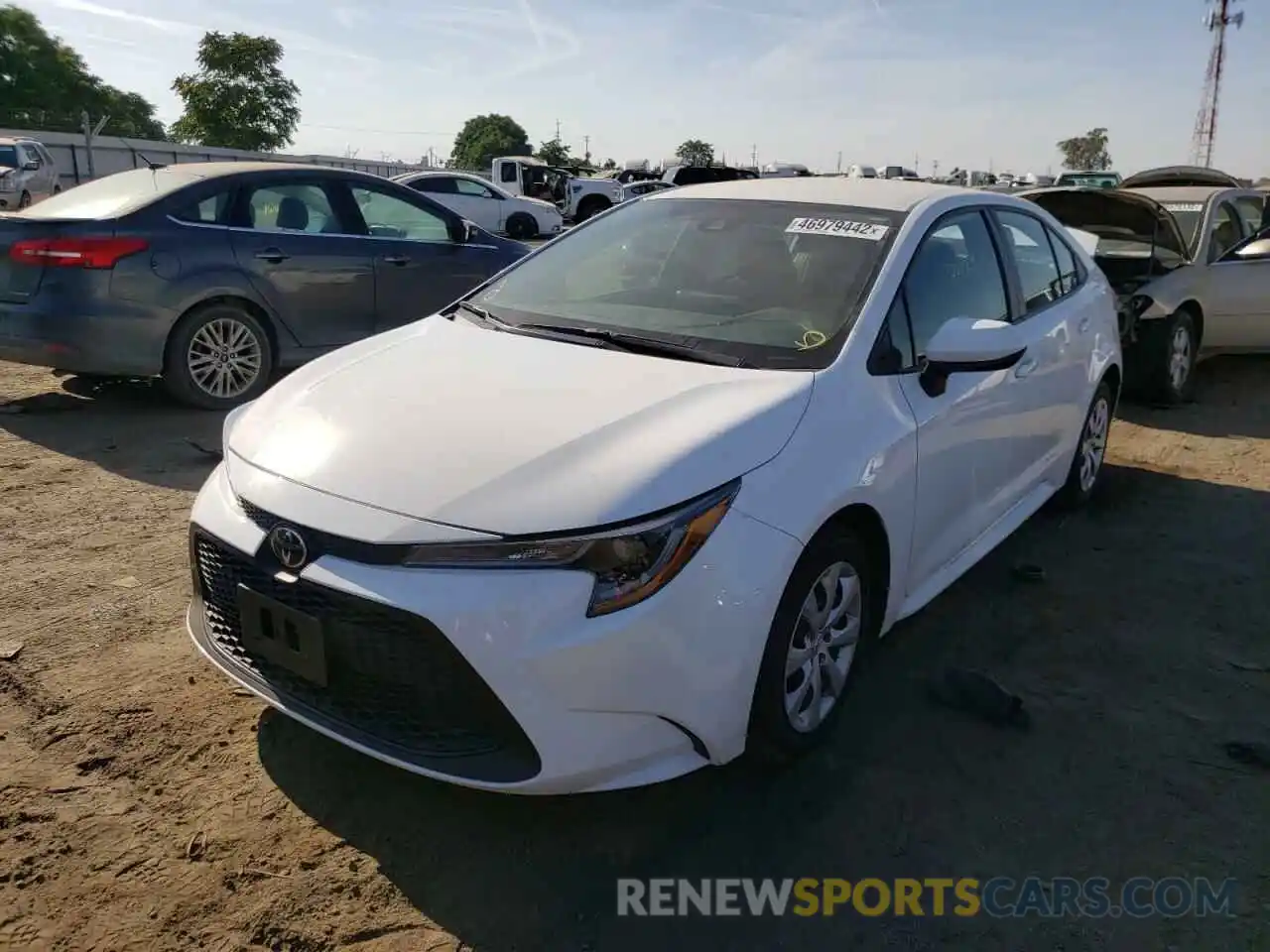 2 Photograph of a damaged car 5YFEPRAE6LP145036 TOYOTA COROLLA 2020