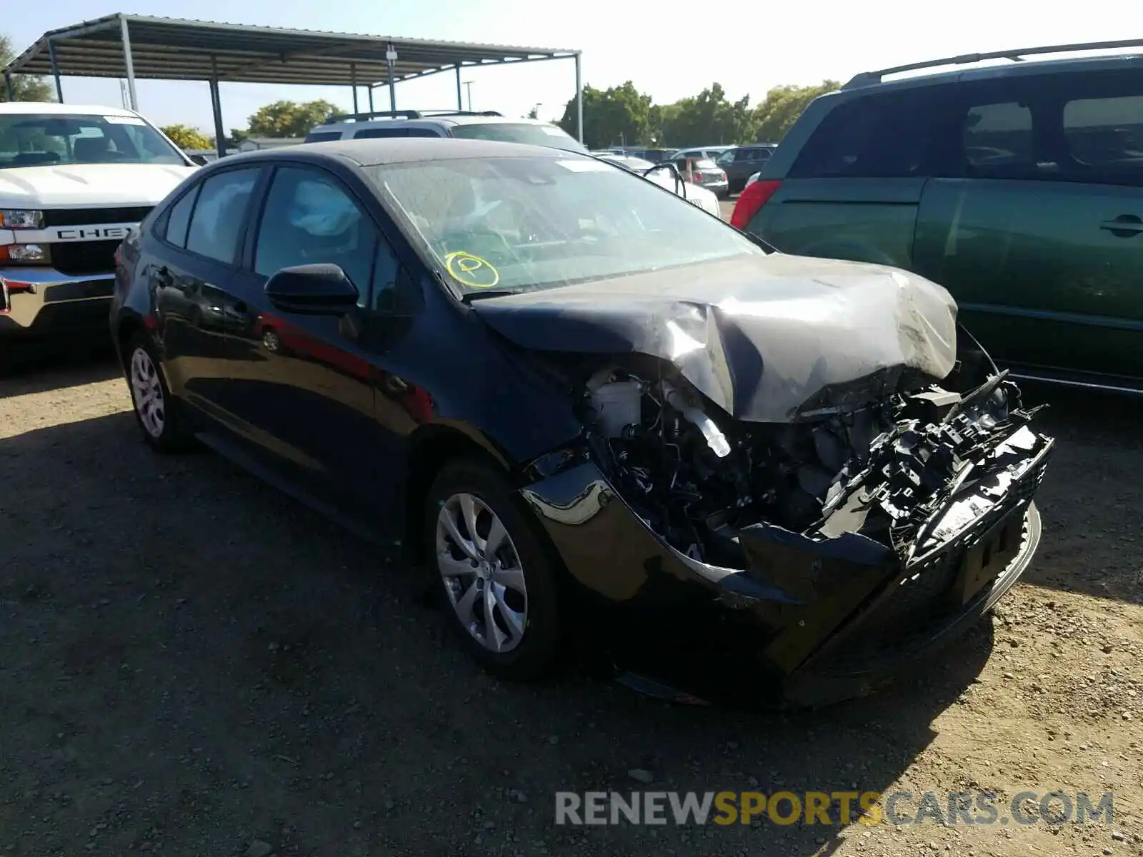 1 Photograph of a damaged car 5YFEPRAE7LP001141 TOYOTA COROLLA 2020