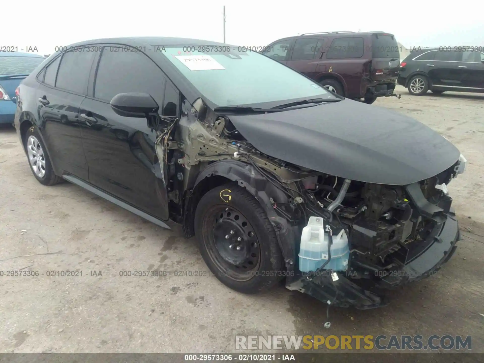 1 Photograph of a damaged car 5YFEPRAE7LP005948 TOYOTA COROLLA 2020