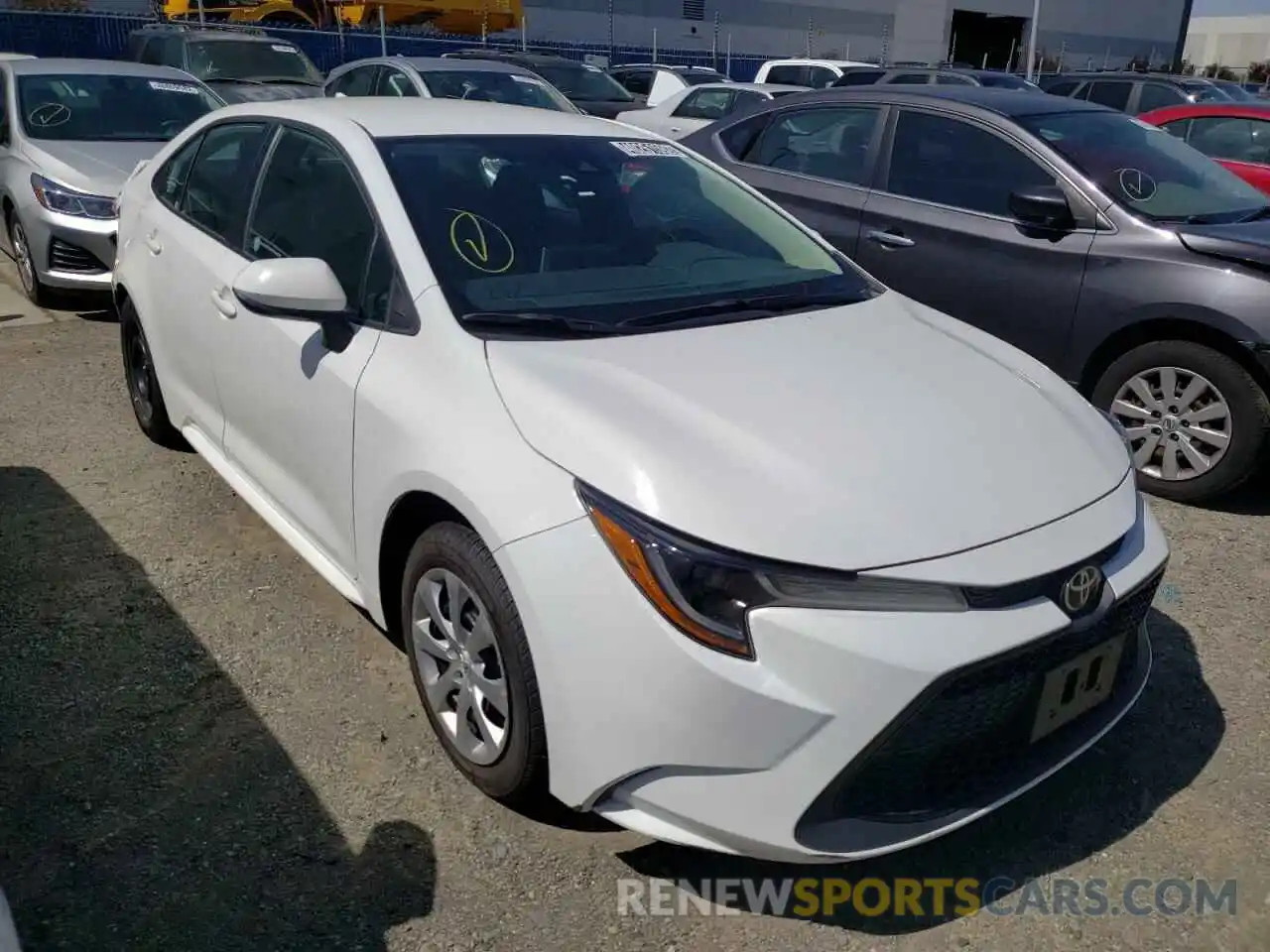 1 Photograph of a damaged car 5YFEPRAE7LP010308 TOYOTA COROLLA 2020