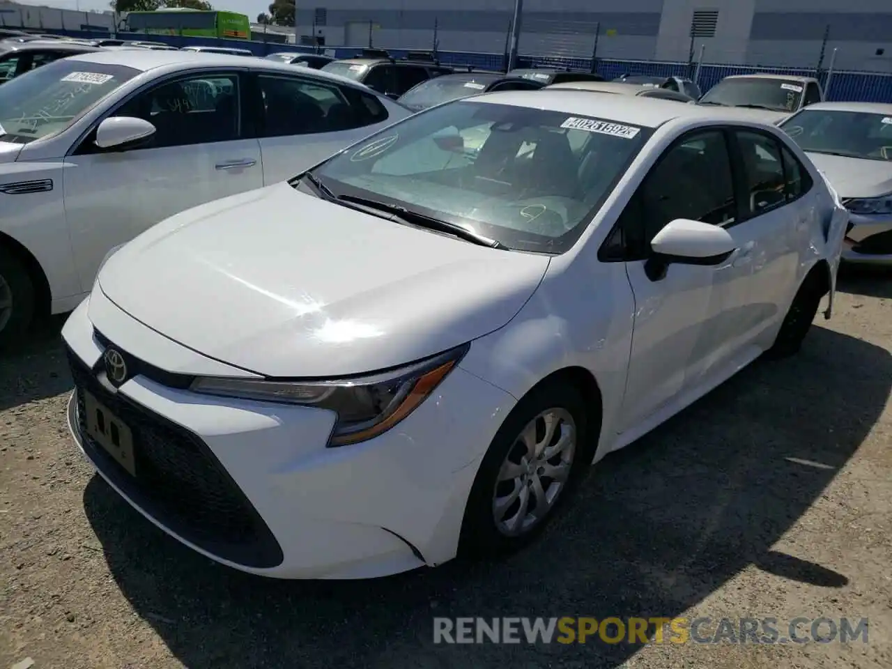 2 Photograph of a damaged car 5YFEPRAE7LP010308 TOYOTA COROLLA 2020