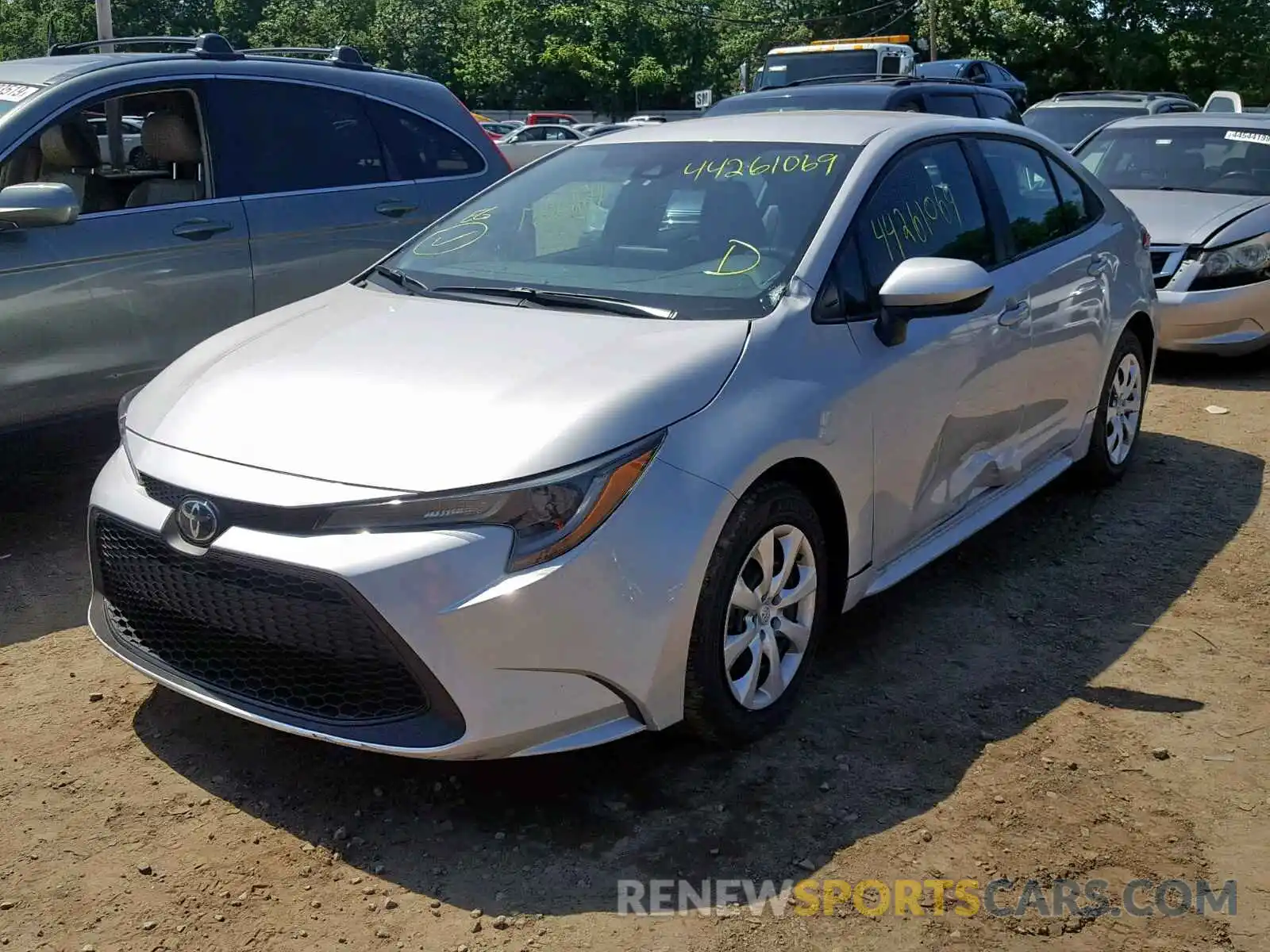 2 Photograph of a damaged car 5YFEPRAE7LP011541 TOYOTA COROLLA 2020