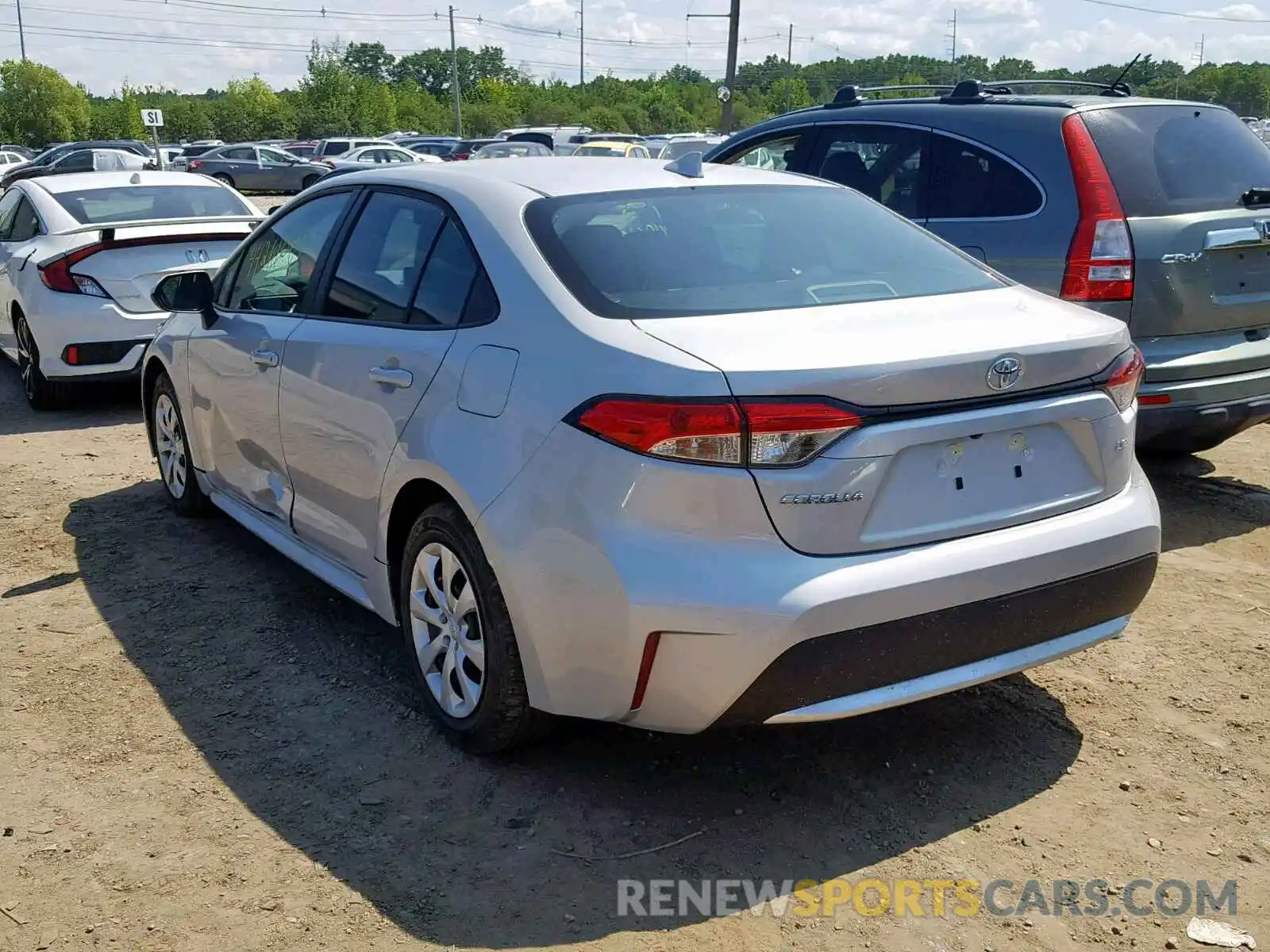 3 Photograph of a damaged car 5YFEPRAE7LP011541 TOYOTA COROLLA 2020