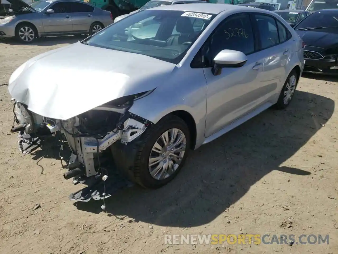 2 Photograph of a damaged car 5YFEPRAE7LP011832 TOYOTA COROLLA 2020