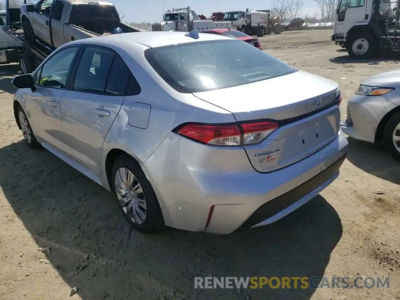 3 Photograph of a damaged car 5YFEPRAE7LP011832 TOYOTA COROLLA 2020