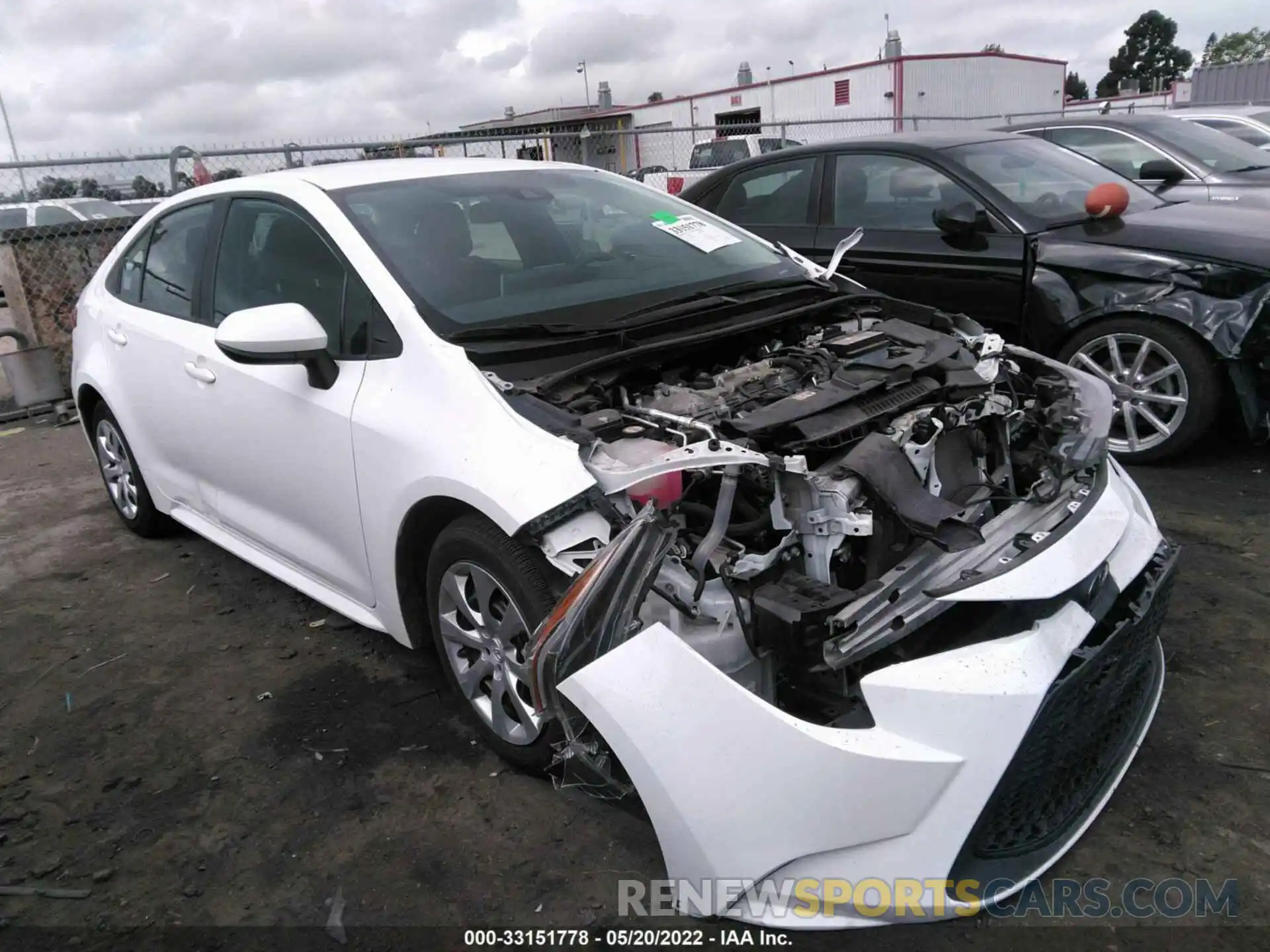 1 Photograph of a damaged car 5YFEPRAE7LP014200 TOYOTA COROLLA 2020