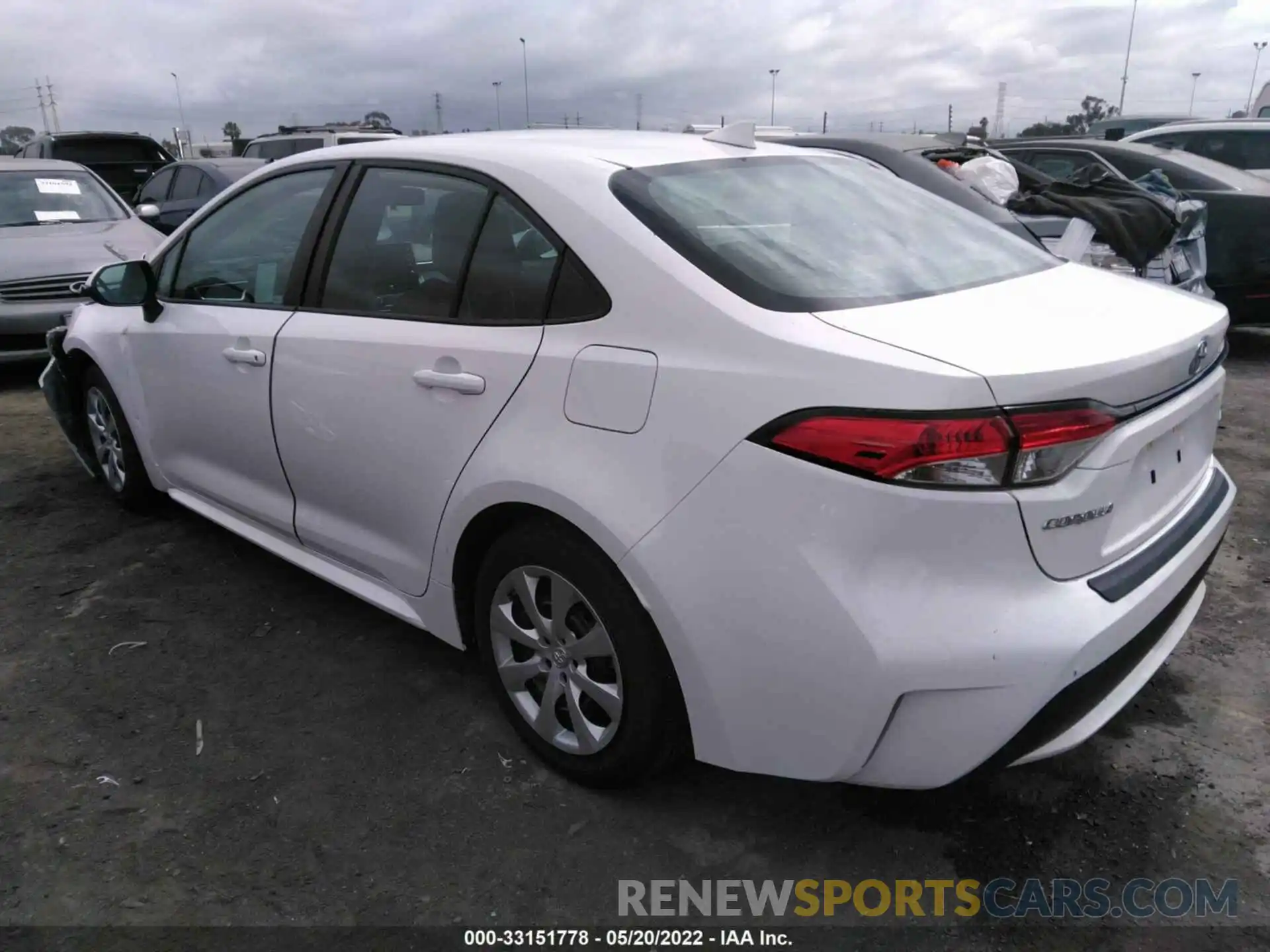 3 Photograph of a damaged car 5YFEPRAE7LP014200 TOYOTA COROLLA 2020