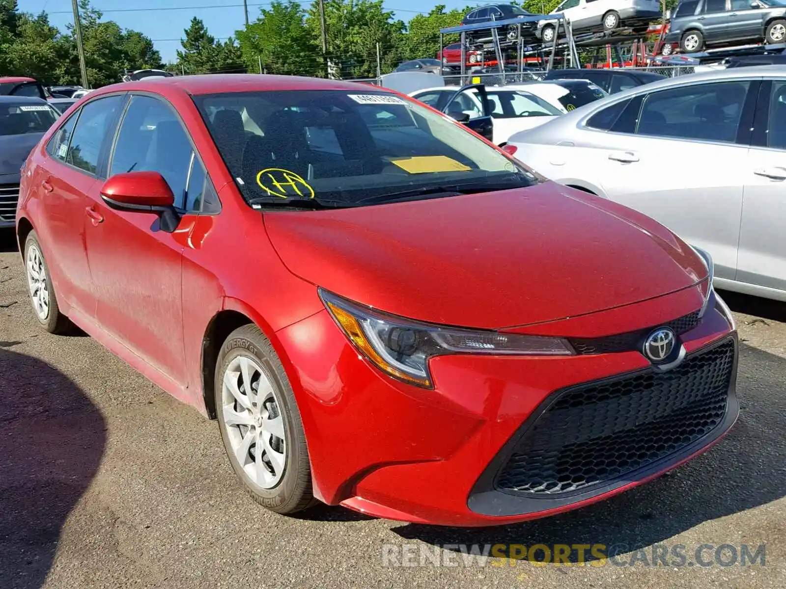 1 Photograph of a damaged car 5YFEPRAE7LP015430 TOYOTA COROLLA 2020