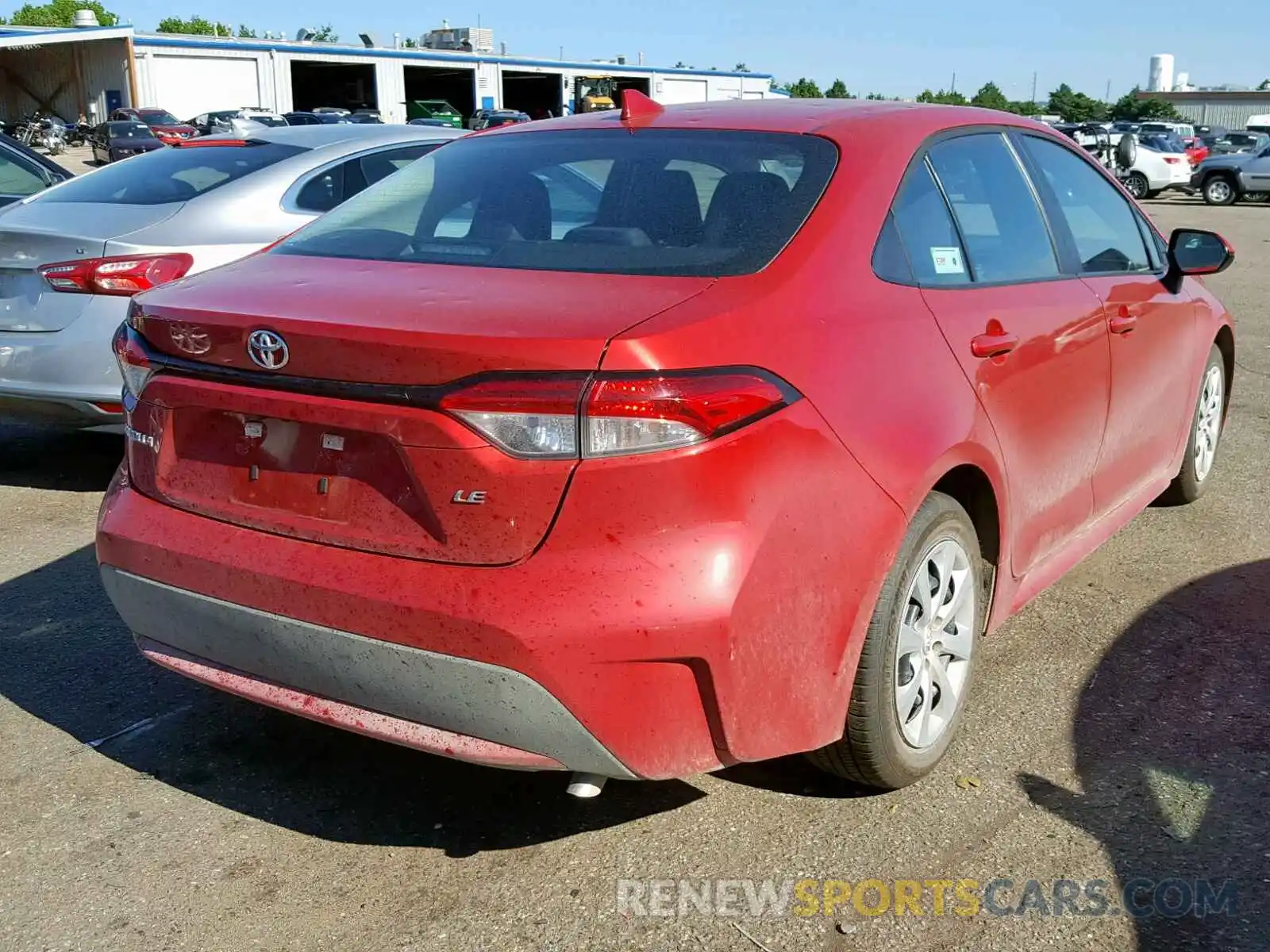 4 Photograph of a damaged car 5YFEPRAE7LP015430 TOYOTA COROLLA 2020