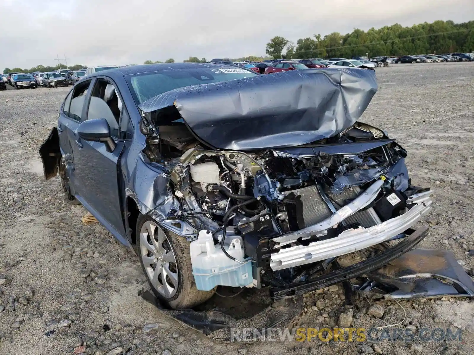 1 Photograph of a damaged car 5YFEPRAE7LP018179 TOYOTA COROLLA 2020