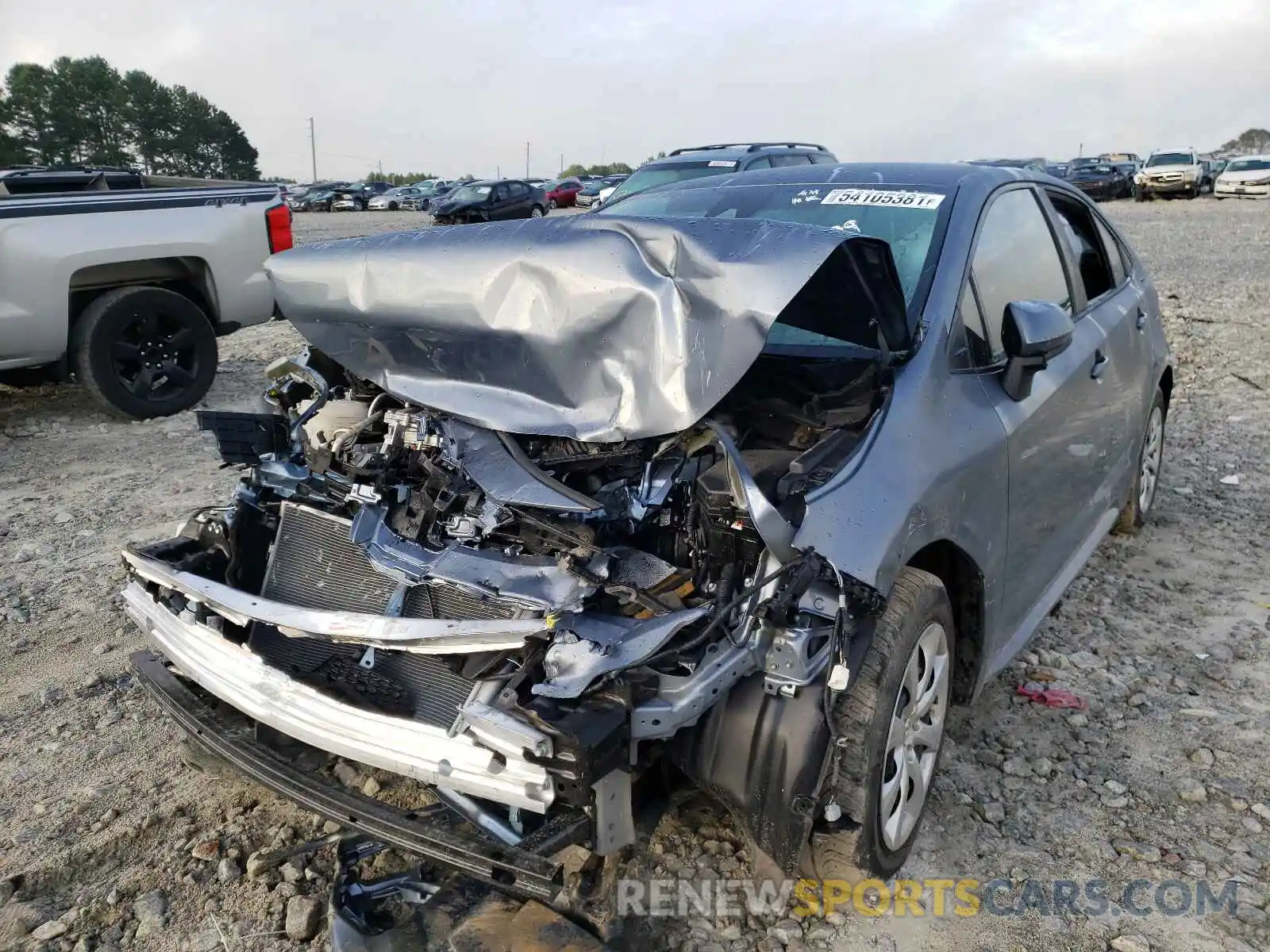 2 Photograph of a damaged car 5YFEPRAE7LP018179 TOYOTA COROLLA 2020