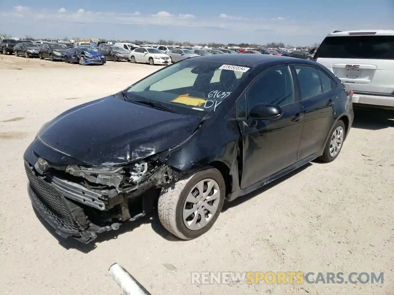 2 Photograph of a damaged car 5YFEPRAE7LP018523 TOYOTA COROLLA 2020