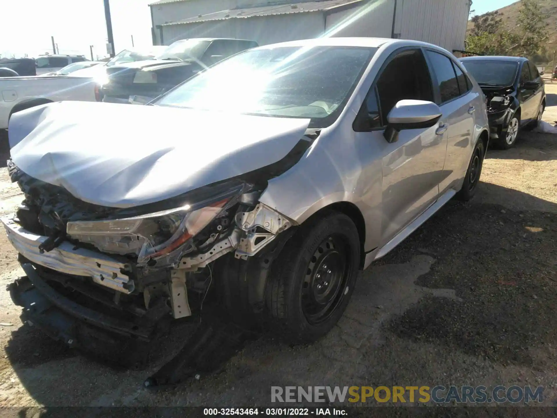 2 Photograph of a damaged car 5YFEPRAE7LP019185 TOYOTA COROLLA 2020