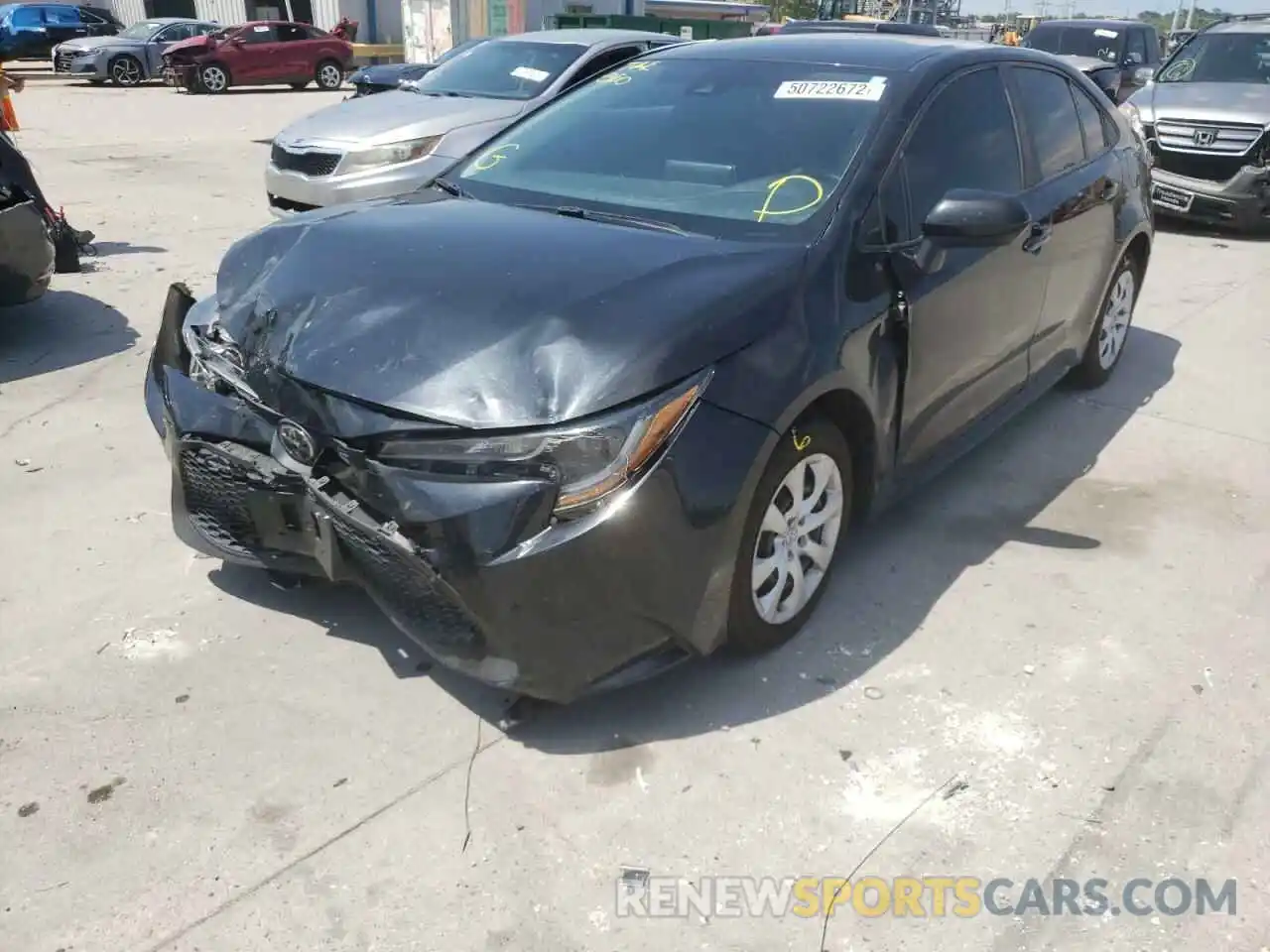 2 Photograph of a damaged car 5YFEPRAE7LP019820 TOYOTA COROLLA 2020