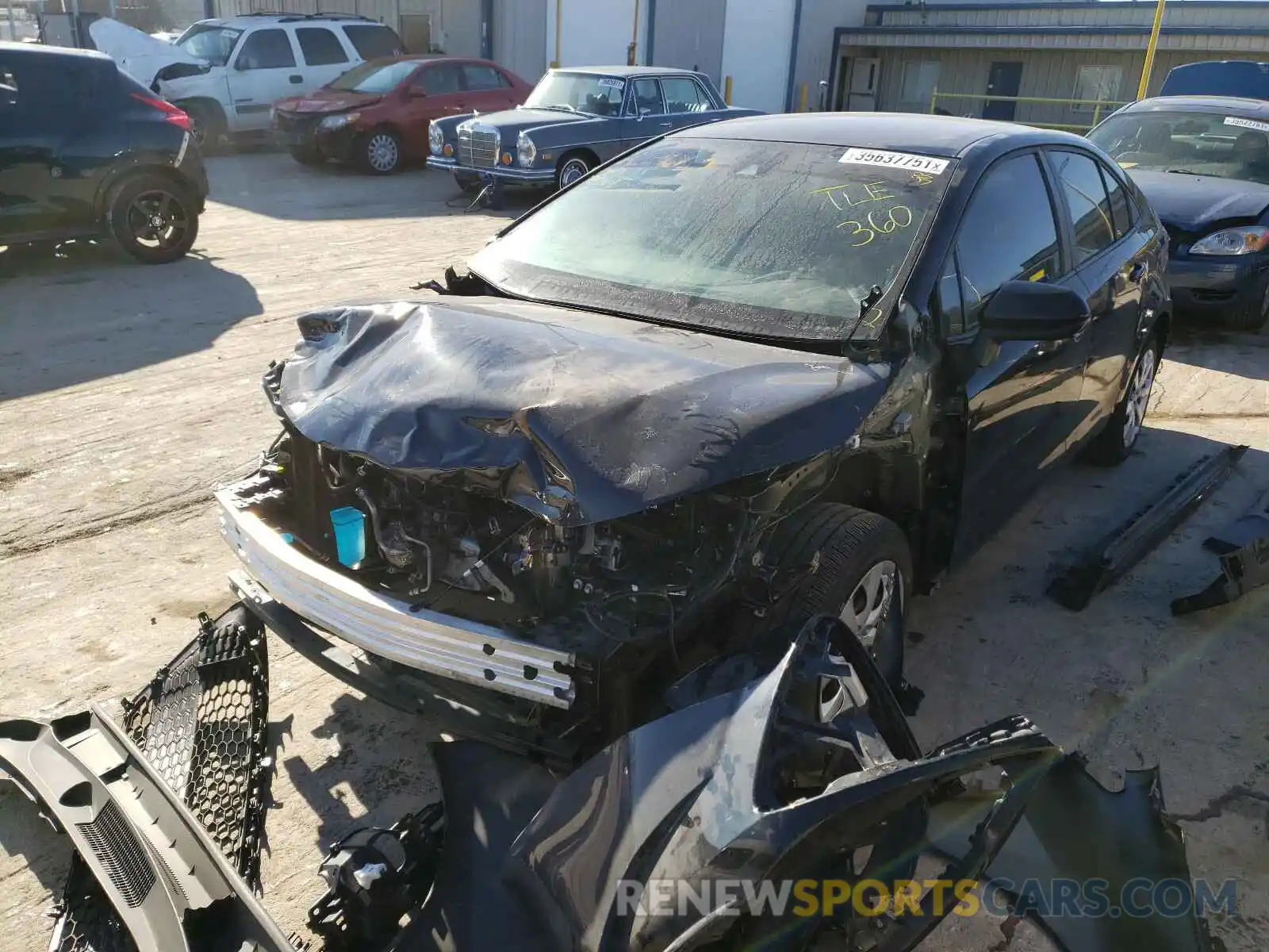 2 Photograph of a damaged car 5YFEPRAE7LP019901 TOYOTA COROLLA 2020