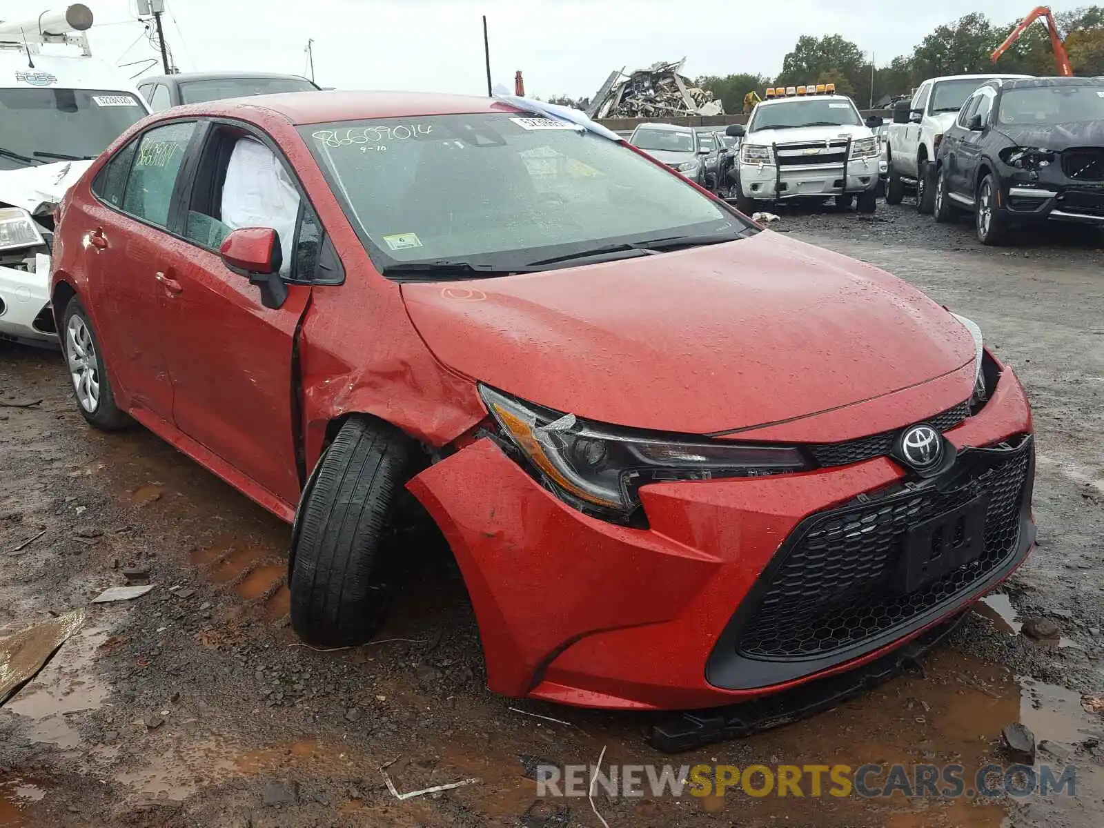 1 Photograph of a damaged car 5YFEPRAE7LP019915 TOYOTA COROLLA 2020