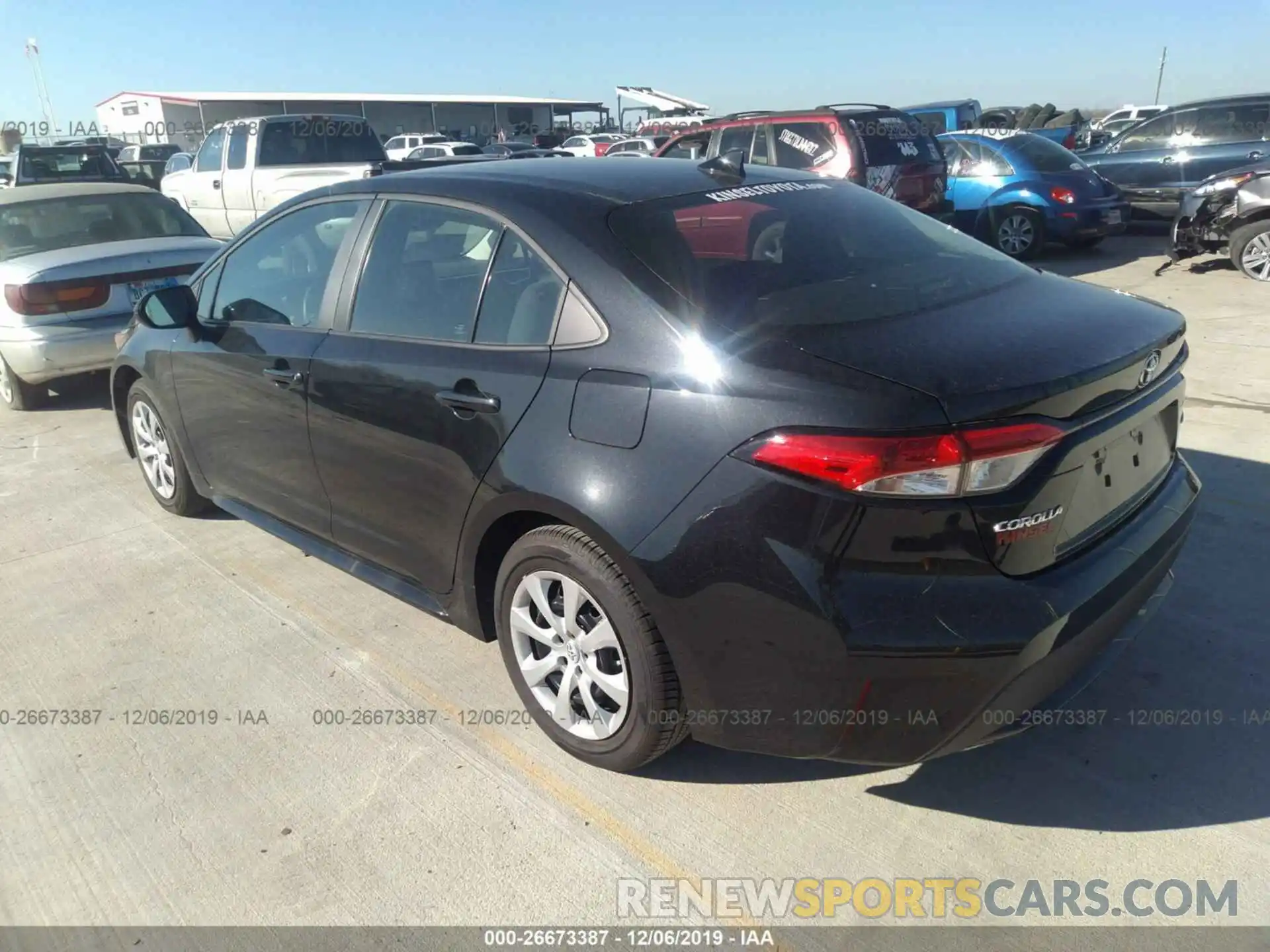 3 Photograph of a damaged car 5YFEPRAE7LP020708 TOYOTA COROLLA 2020