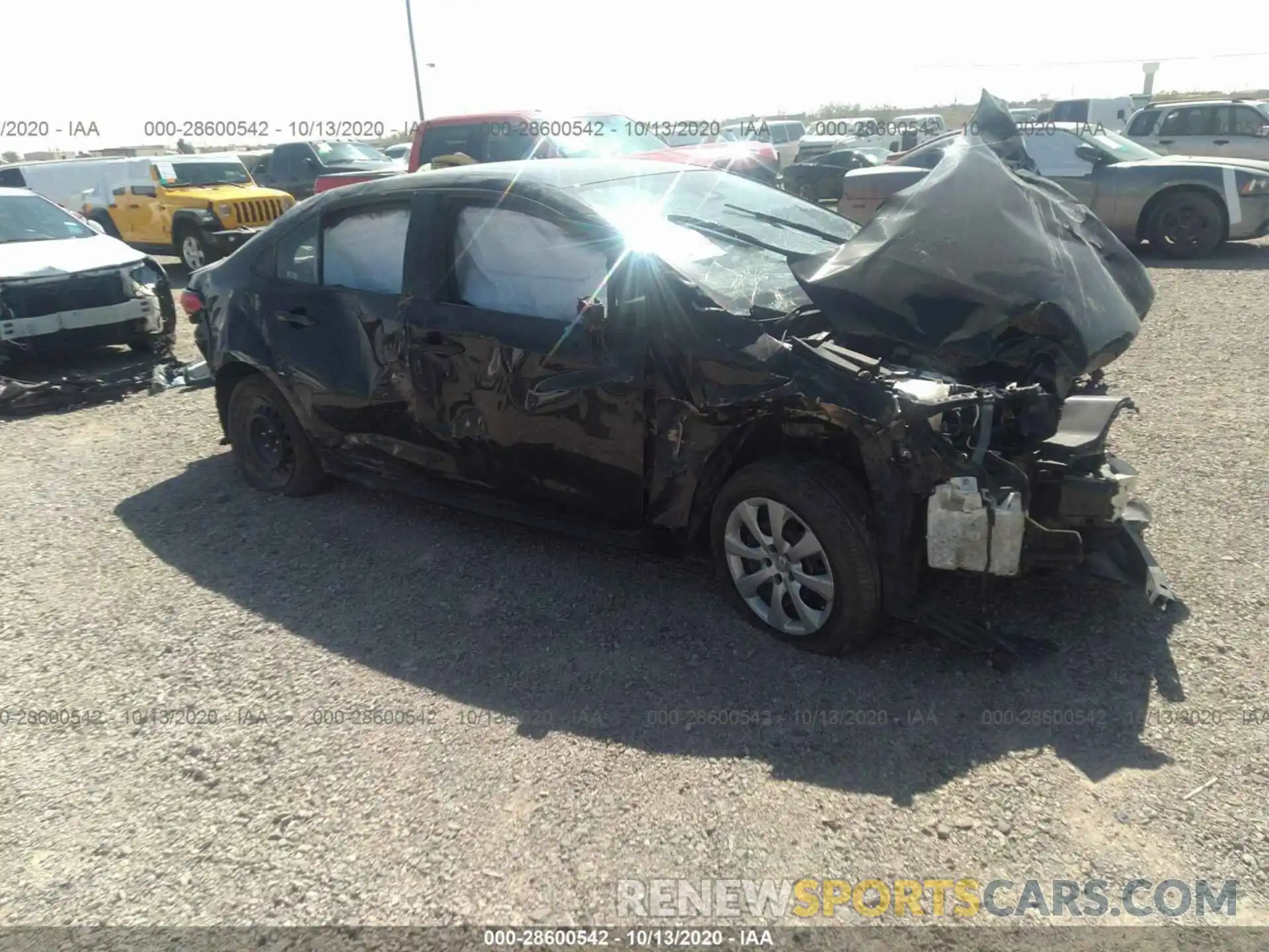 1 Photograph of a damaged car 5YFEPRAE7LP025682 TOYOTA COROLLA 2020