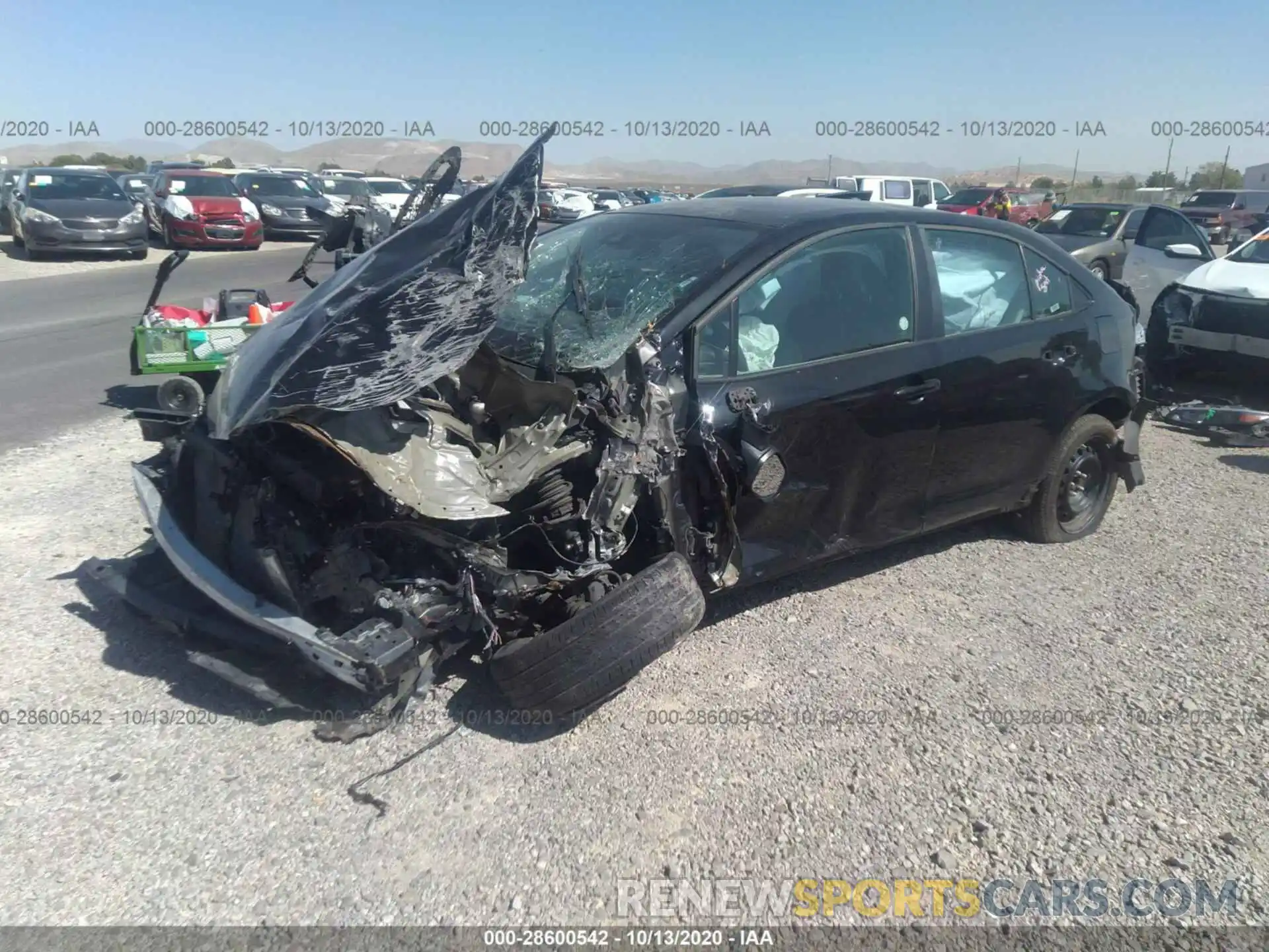 2 Photograph of a damaged car 5YFEPRAE7LP025682 TOYOTA COROLLA 2020