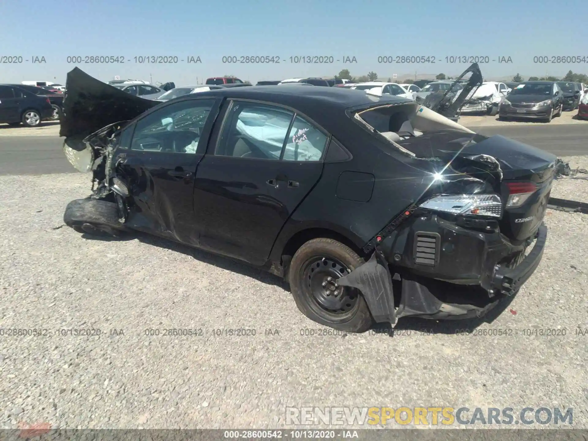 3 Photograph of a damaged car 5YFEPRAE7LP025682 TOYOTA COROLLA 2020