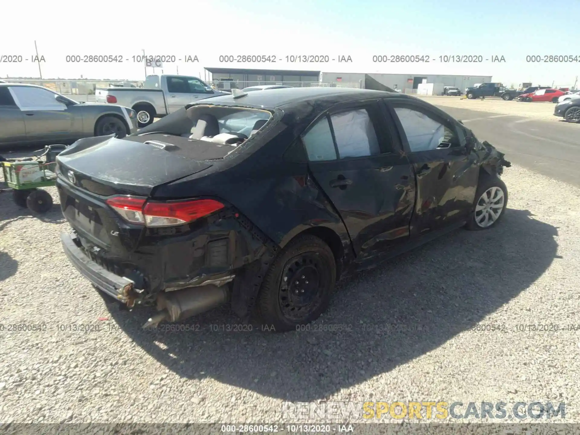 4 Photograph of a damaged car 5YFEPRAE7LP025682 TOYOTA COROLLA 2020
