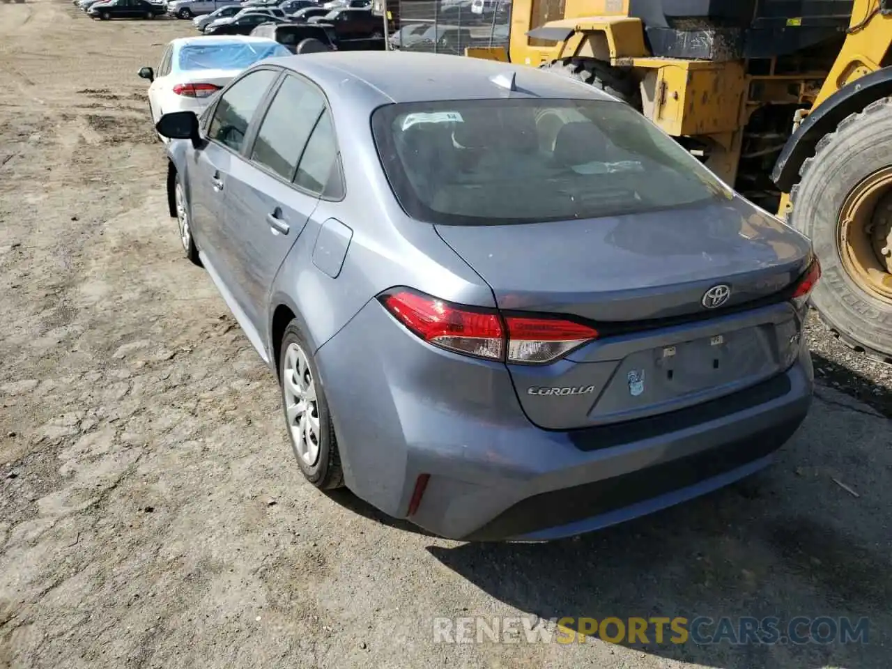 3 Photograph of a damaged car 5YFEPRAE7LP026038 TOYOTA COROLLA 2020