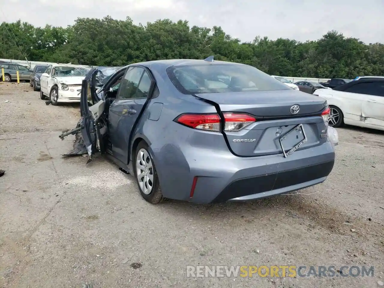 3 Photograph of a damaged car 5YFEPRAE7LP026962 TOYOTA COROLLA 2020