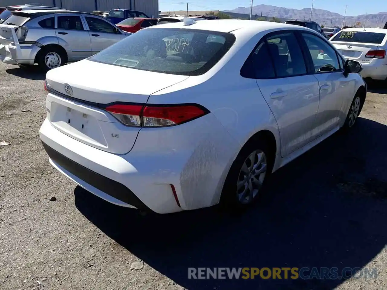 4 Photograph of a damaged car 5YFEPRAE7LP028503 TOYOTA COROLLA 2020