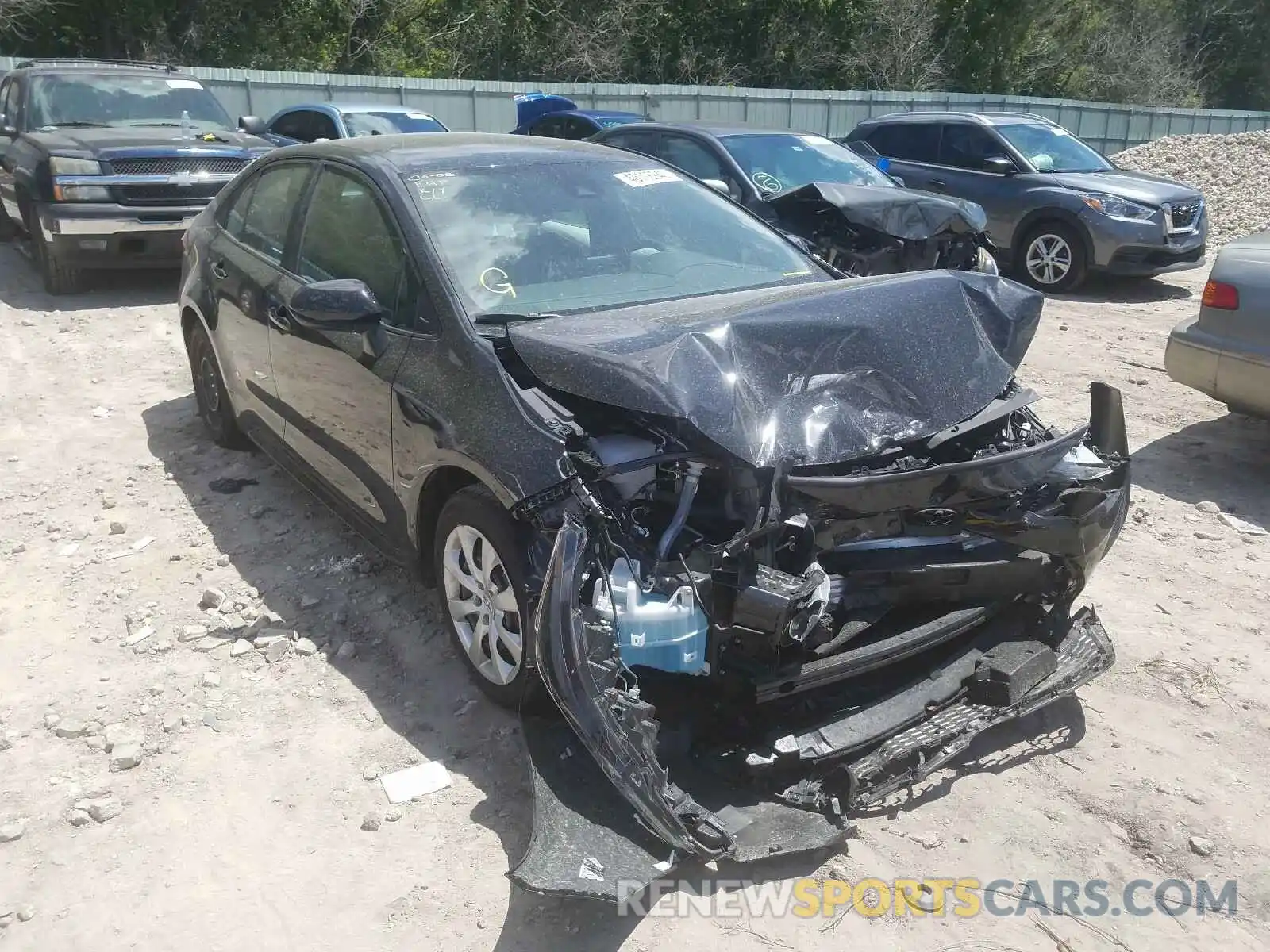 1 Photograph of a damaged car 5YFEPRAE7LP029747 TOYOTA COROLLA 2020