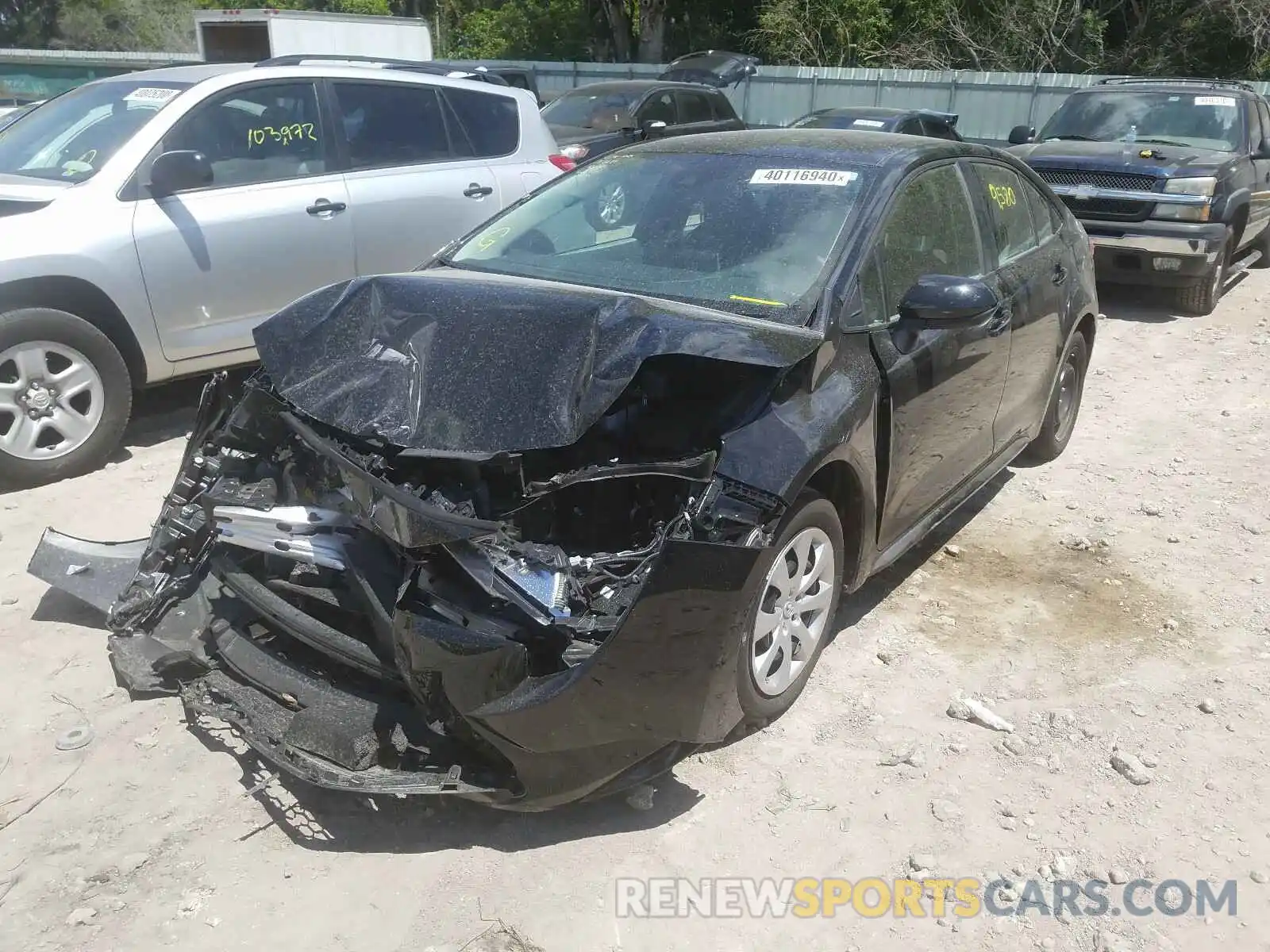 2 Photograph of a damaged car 5YFEPRAE7LP029747 TOYOTA COROLLA 2020