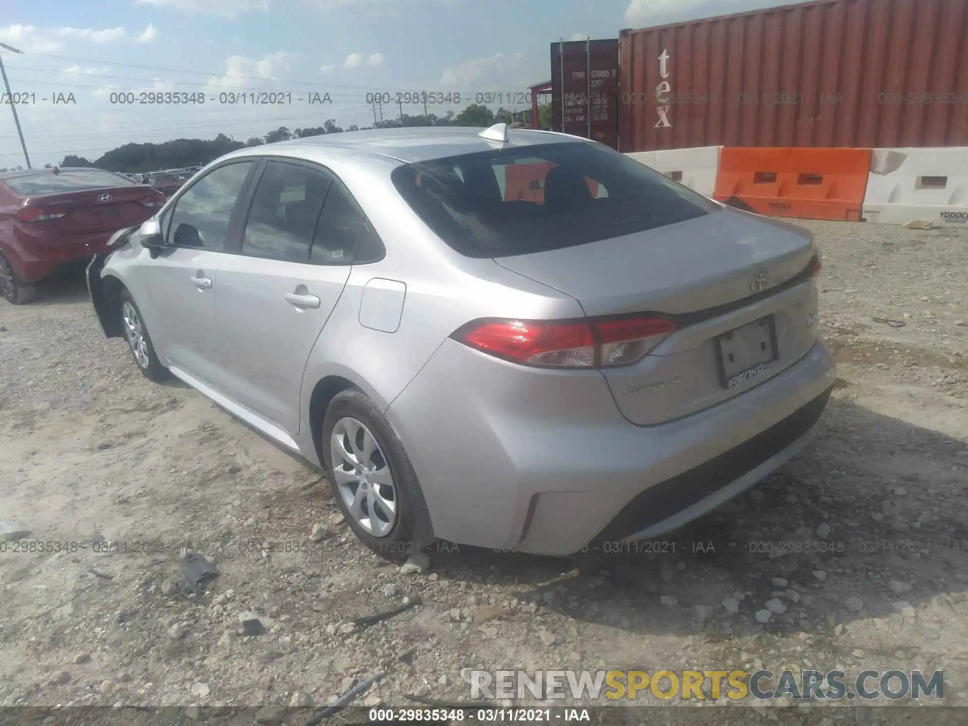 3 Photograph of a damaged car 5YFEPRAE7LP031241 TOYOTA COROLLA 2020