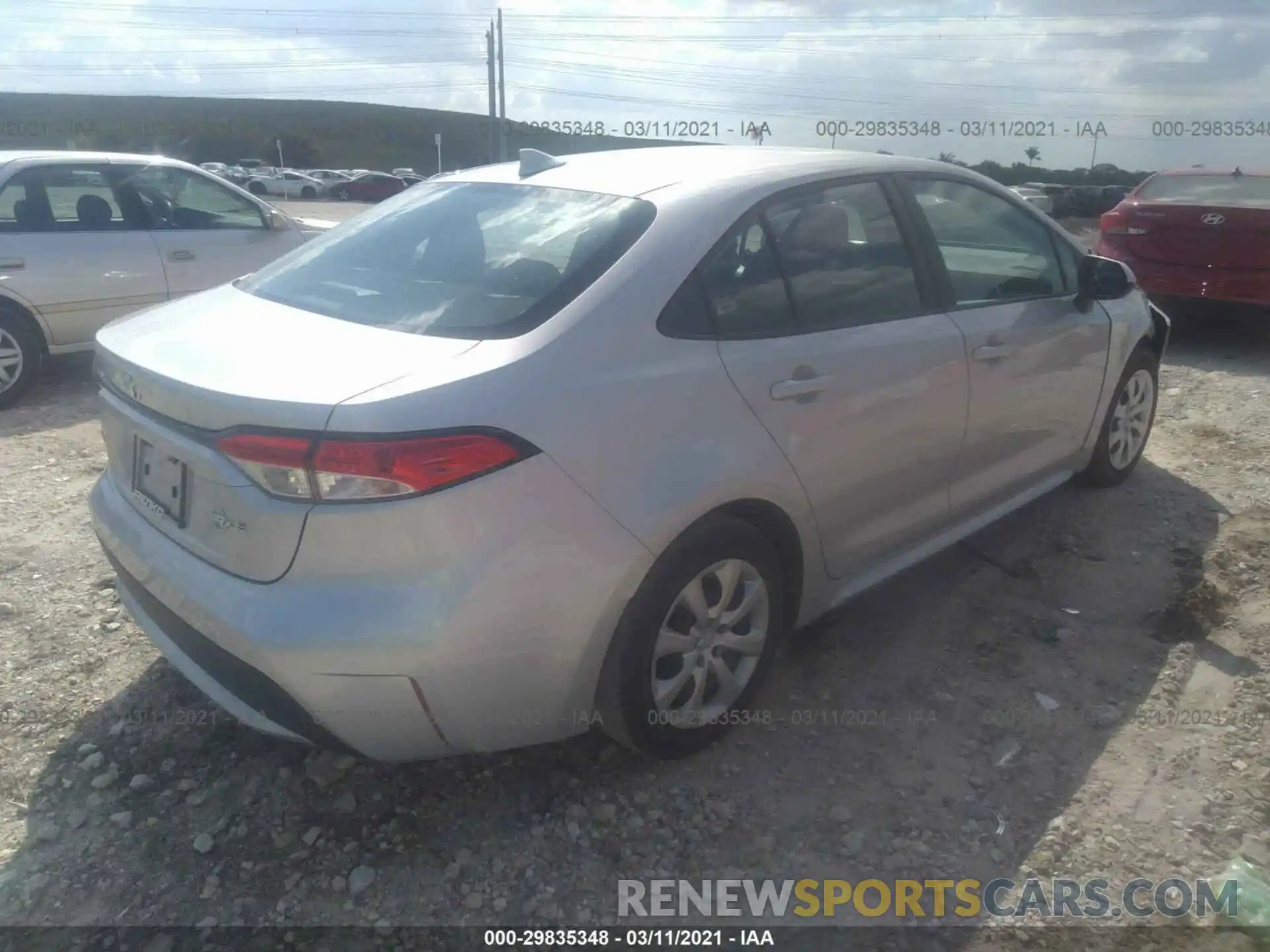 4 Photograph of a damaged car 5YFEPRAE7LP031241 TOYOTA COROLLA 2020