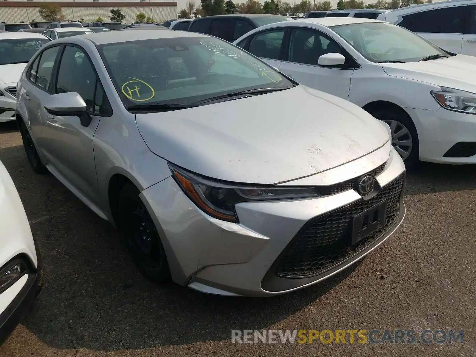 1 Photograph of a damaged car 5YFEPRAE7LP033216 TOYOTA COROLLA 2020