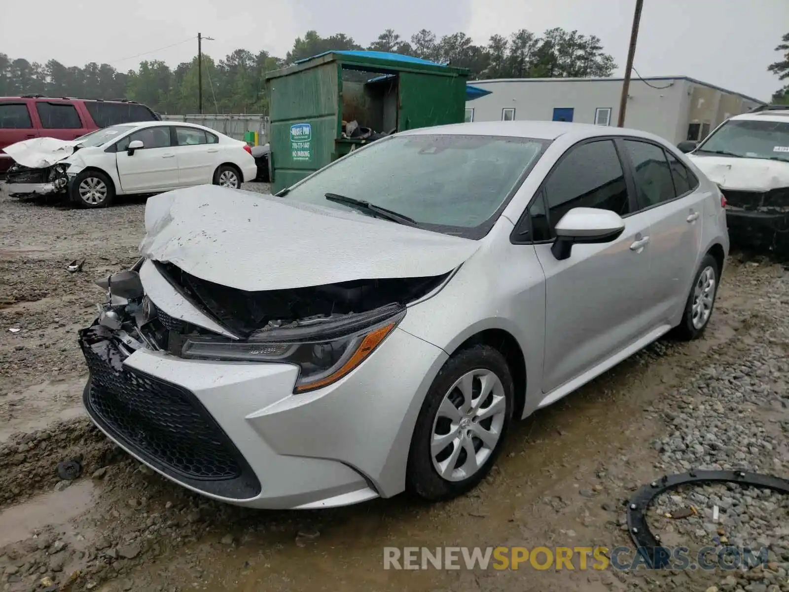 2 Photograph of a damaged car 5YFEPRAE7LP033250 TOYOTA COROLLA 2020