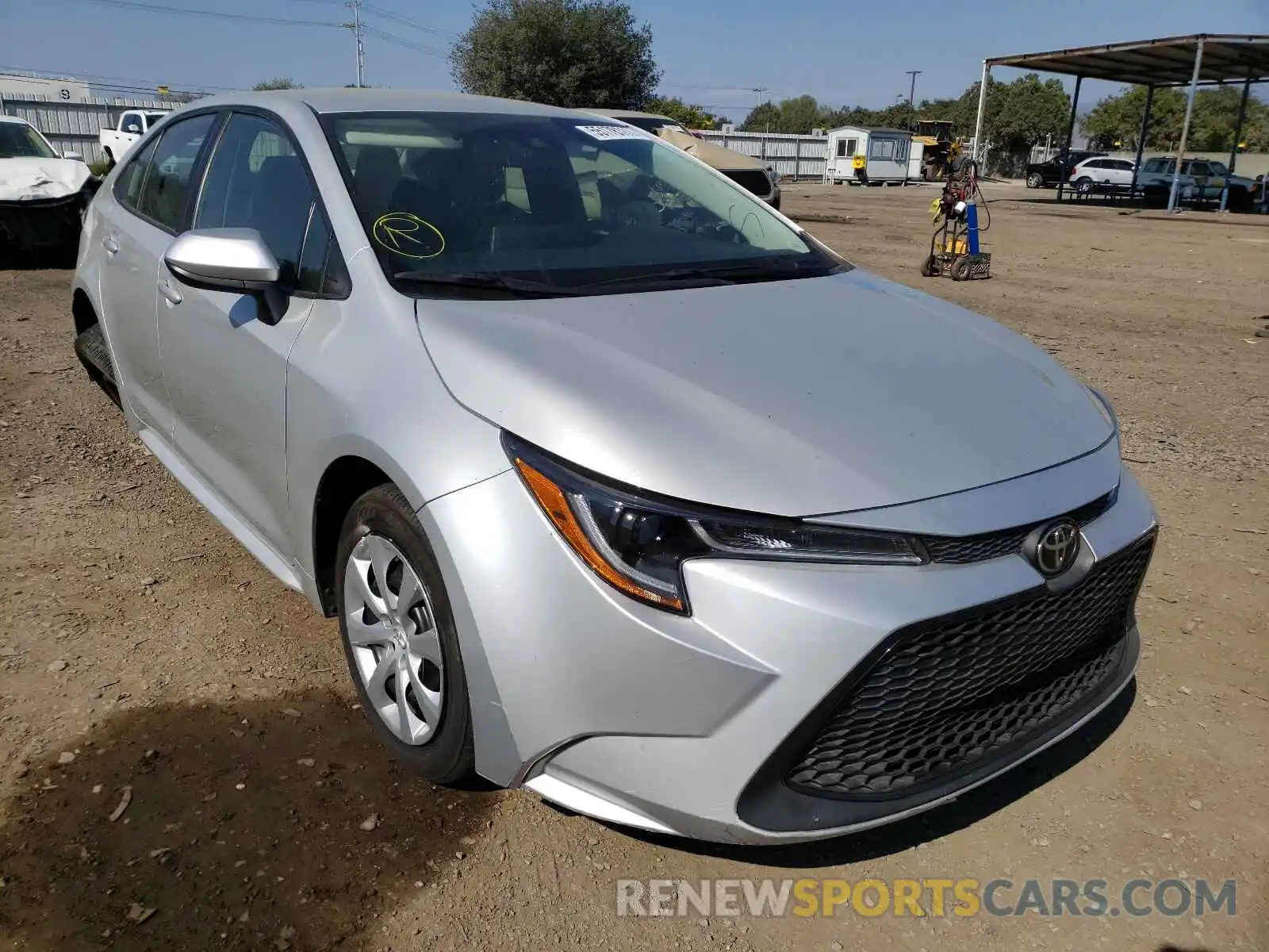 1 Photograph of a damaged car 5YFEPRAE7LP035418 TOYOTA COROLLA 2020