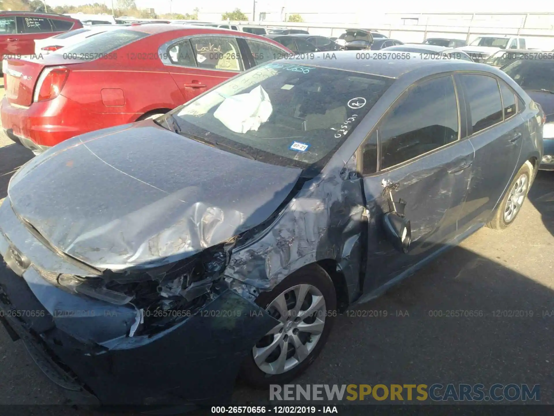 2 Photograph of a damaged car 5YFEPRAE7LP035421 TOYOTA COROLLA 2020