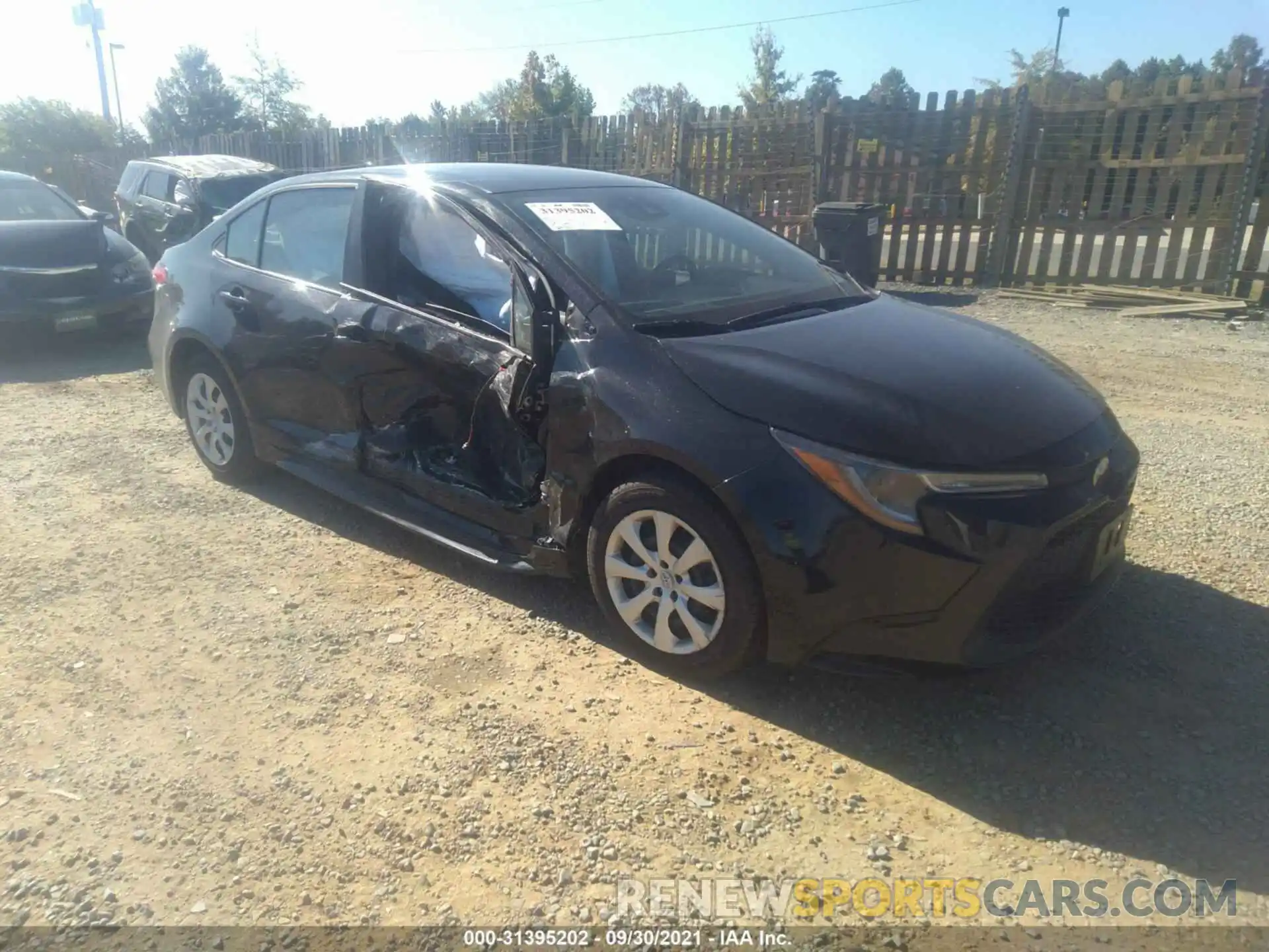 1 Photograph of a damaged car 5YFEPRAE7LP035726 TOYOTA COROLLA 2020