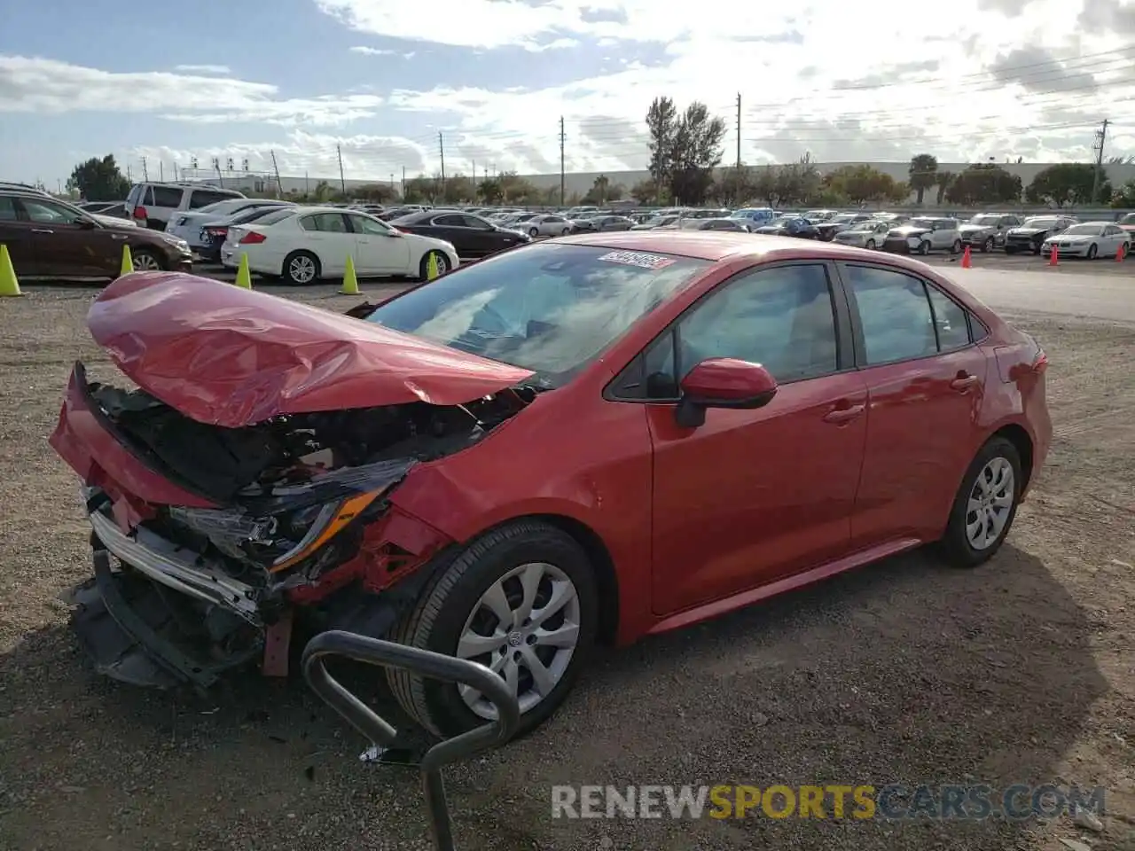 2 Photograph of a damaged car 5YFEPRAE7LP035953 TOYOTA COROLLA 2020