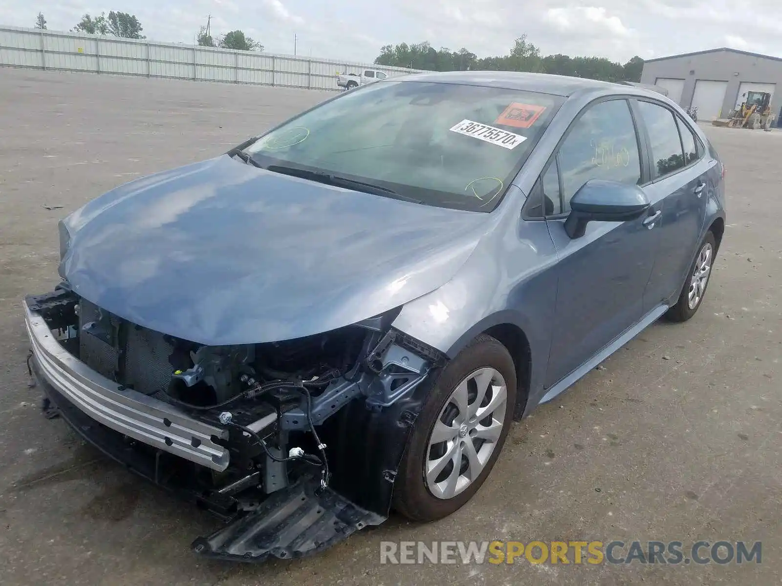 2 Photograph of a damaged car 5YFEPRAE7LP036178 TOYOTA COROLLA 2020