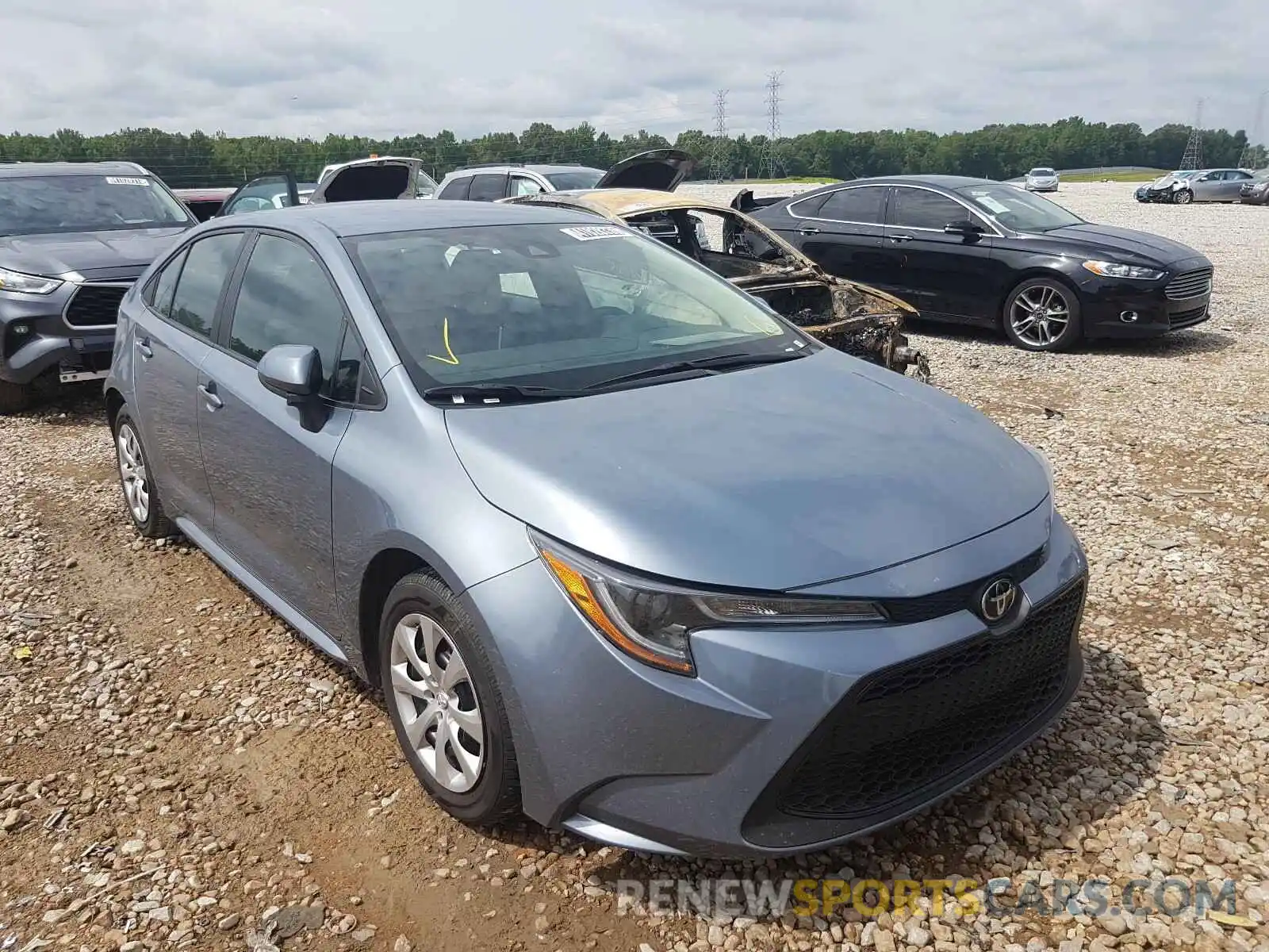 1 Photograph of a damaged car 5YFEPRAE7LP036598 TOYOTA COROLLA 2020