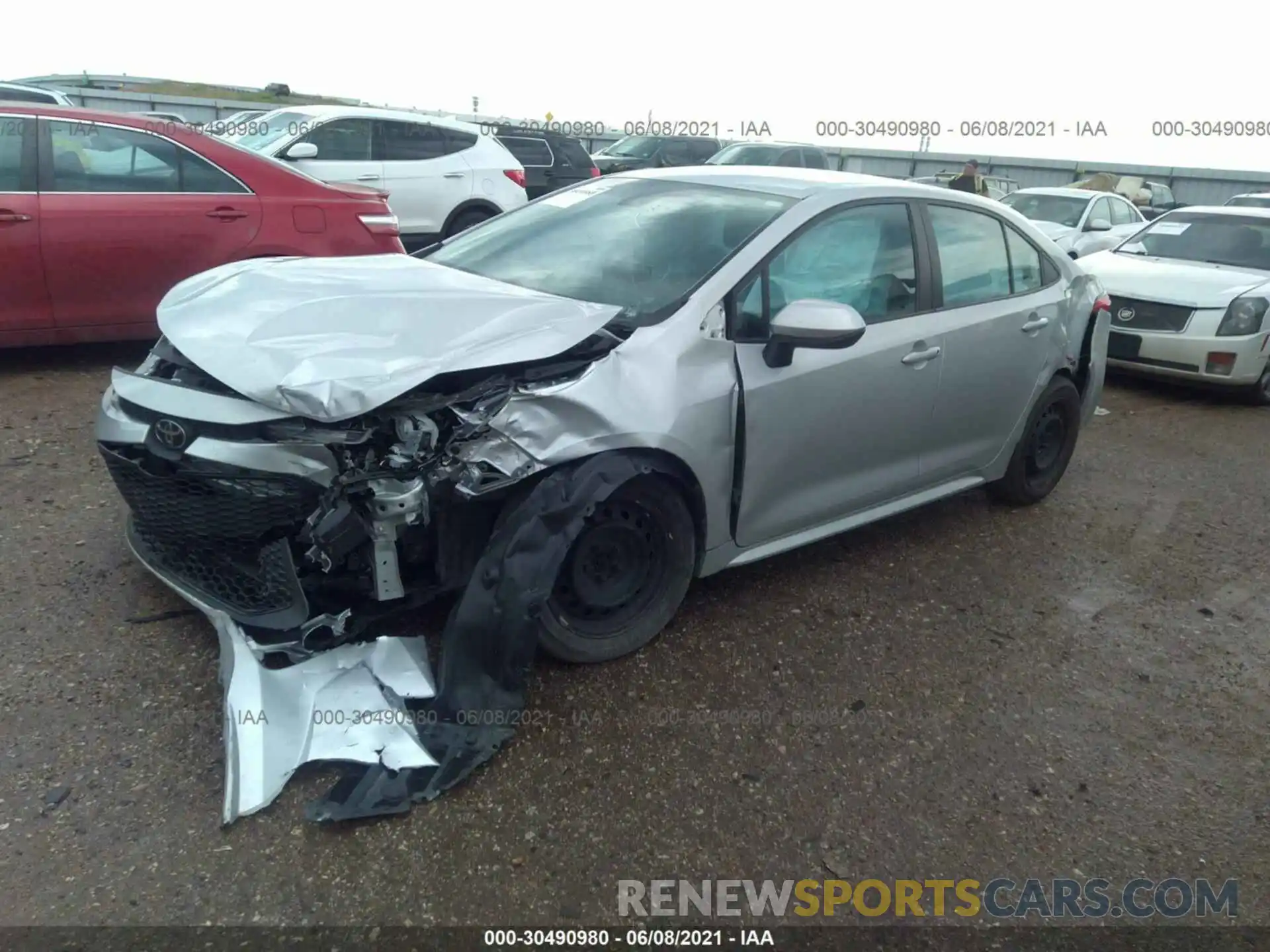 2 Photograph of a damaged car 5YFEPRAE7LP037993 TOYOTA COROLLA 2020