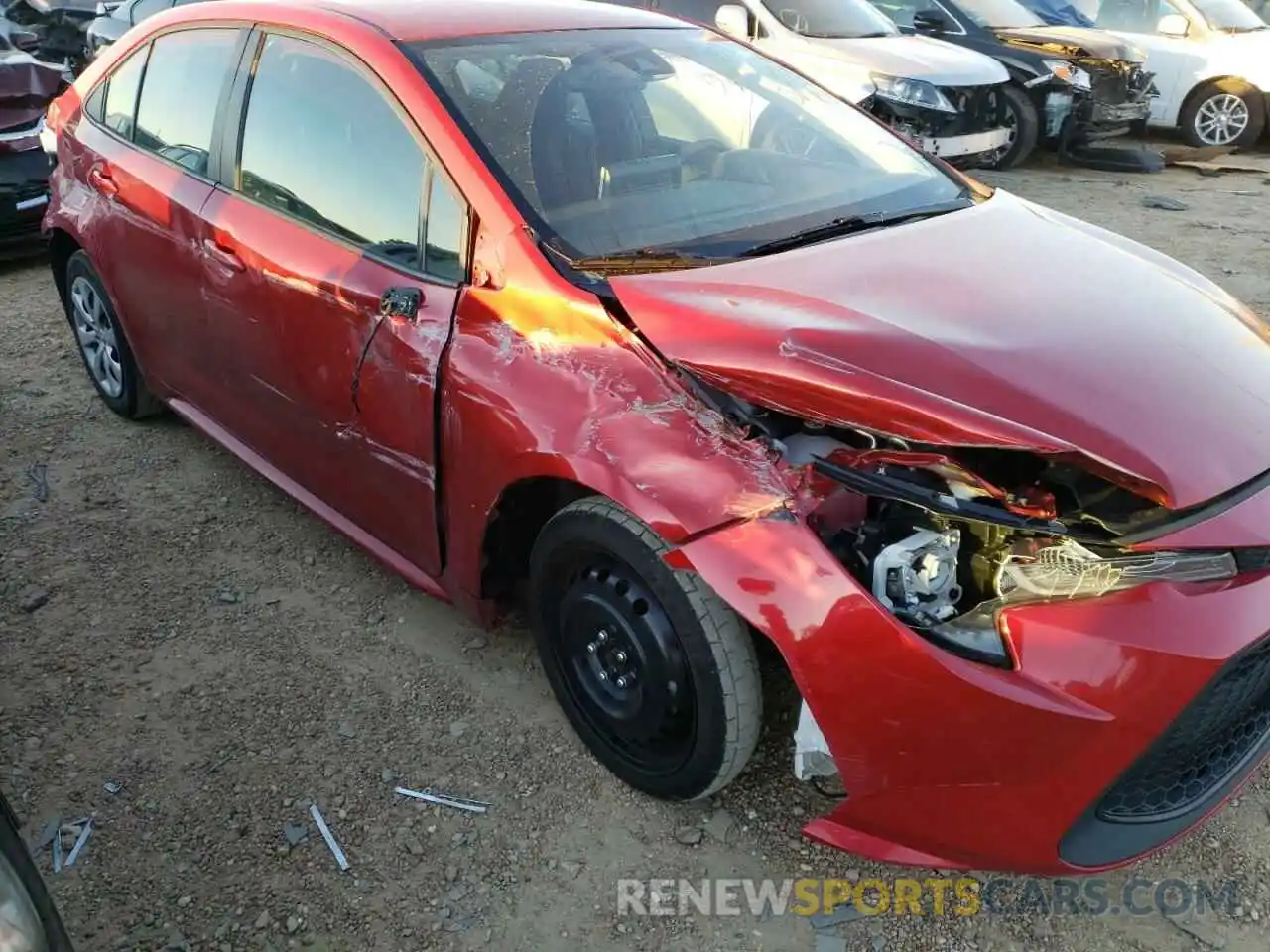 9 Photograph of a damaged car 5YFEPRAE7LP038397 TOYOTA COROLLA 2020