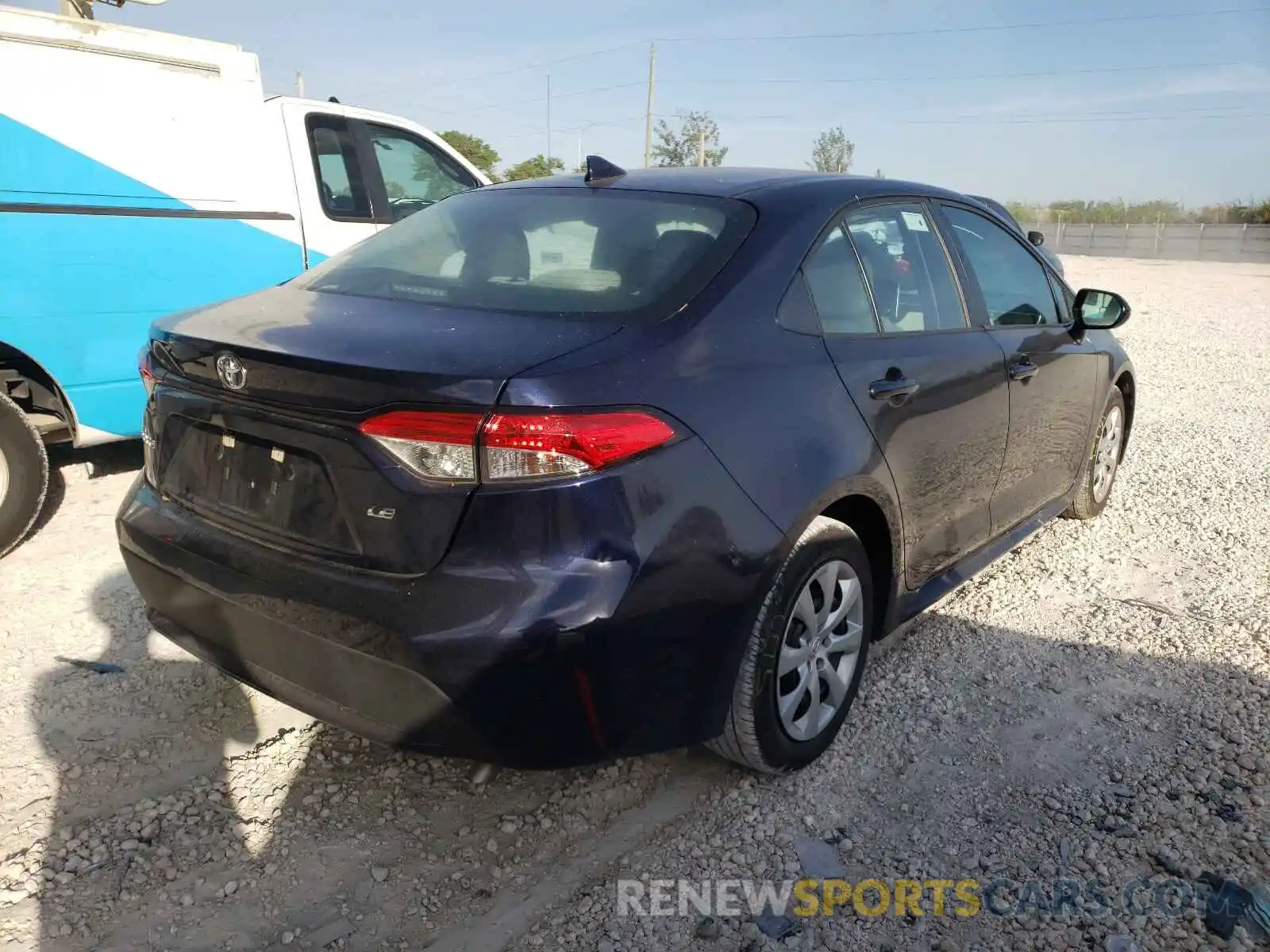 4 Photograph of a damaged car 5YFEPRAE7LP038772 TOYOTA COROLLA 2020