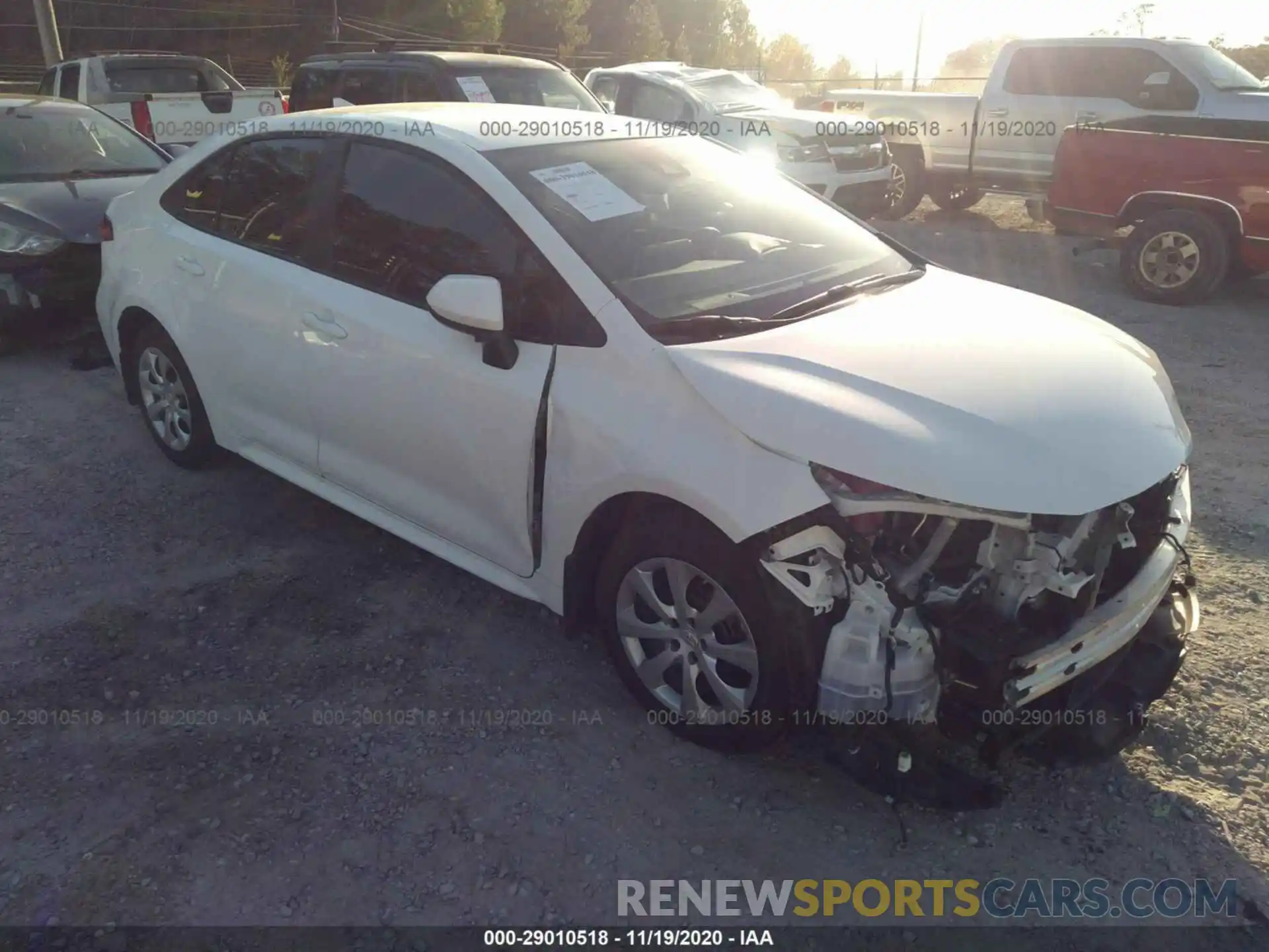 1 Photograph of a damaged car 5YFEPRAE7LP042403 TOYOTA COROLLA 2020