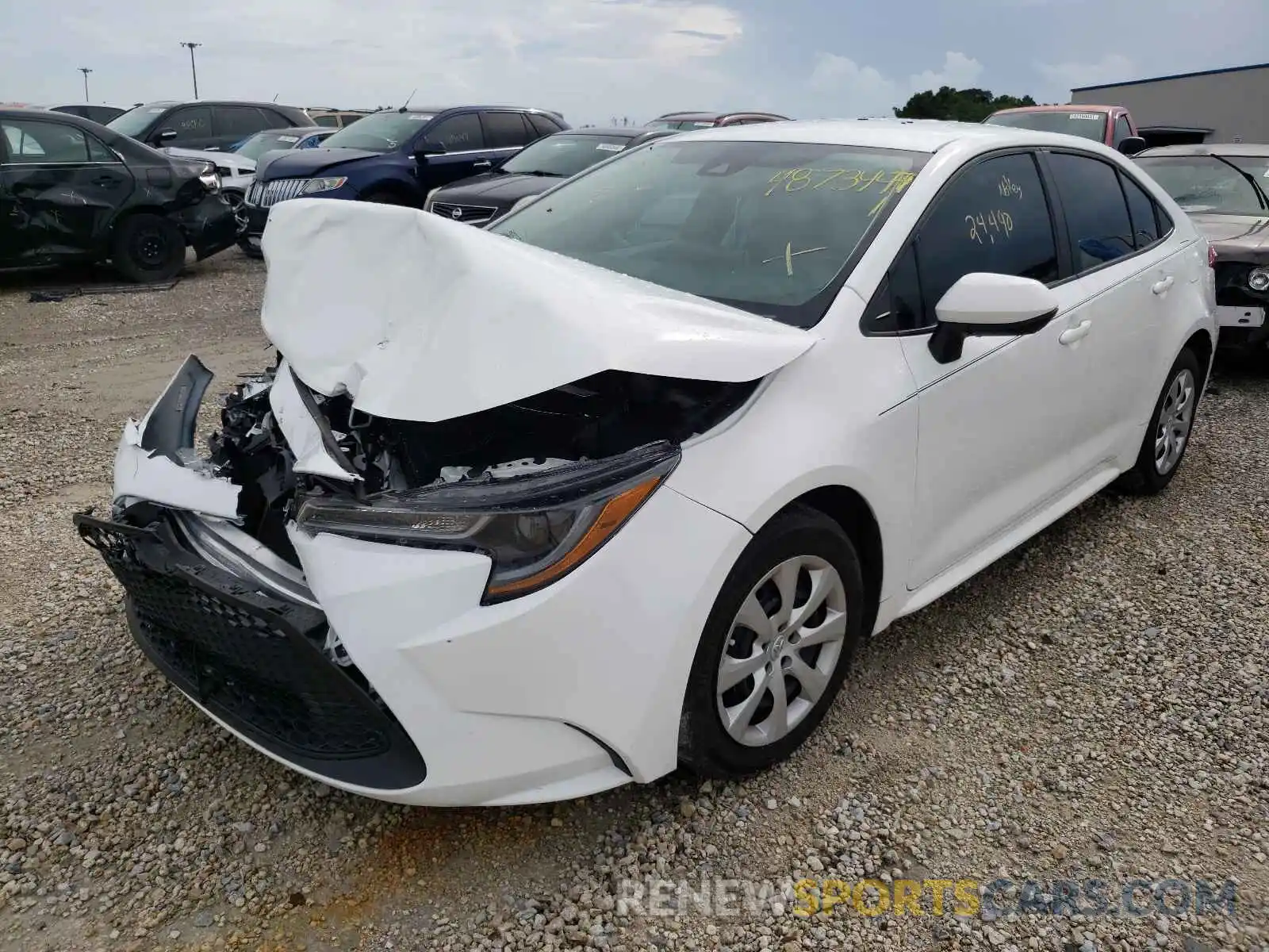 2 Photograph of a damaged car 5YFEPRAE7LP044197 TOYOTA COROLLA 2020