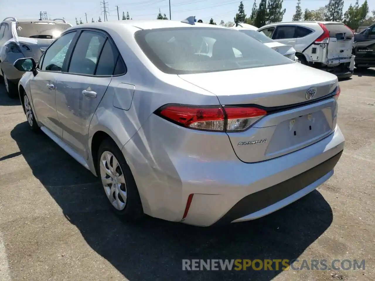 3 Photograph of a damaged car 5YFEPRAE7LP044507 TOYOTA COROLLA 2020