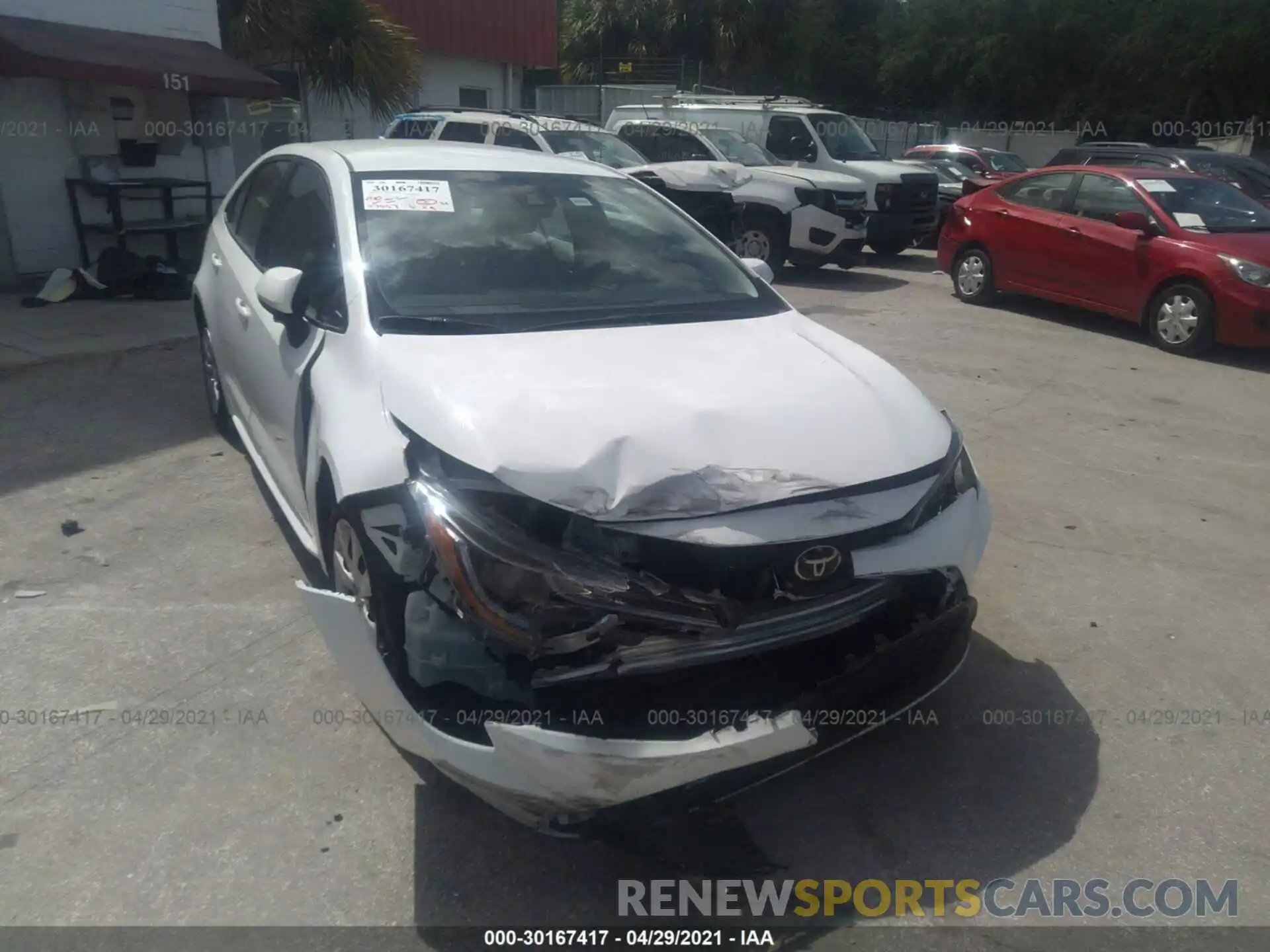 6 Photograph of a damaged car 5YFEPRAE7LP045690 TOYOTA COROLLA 2020