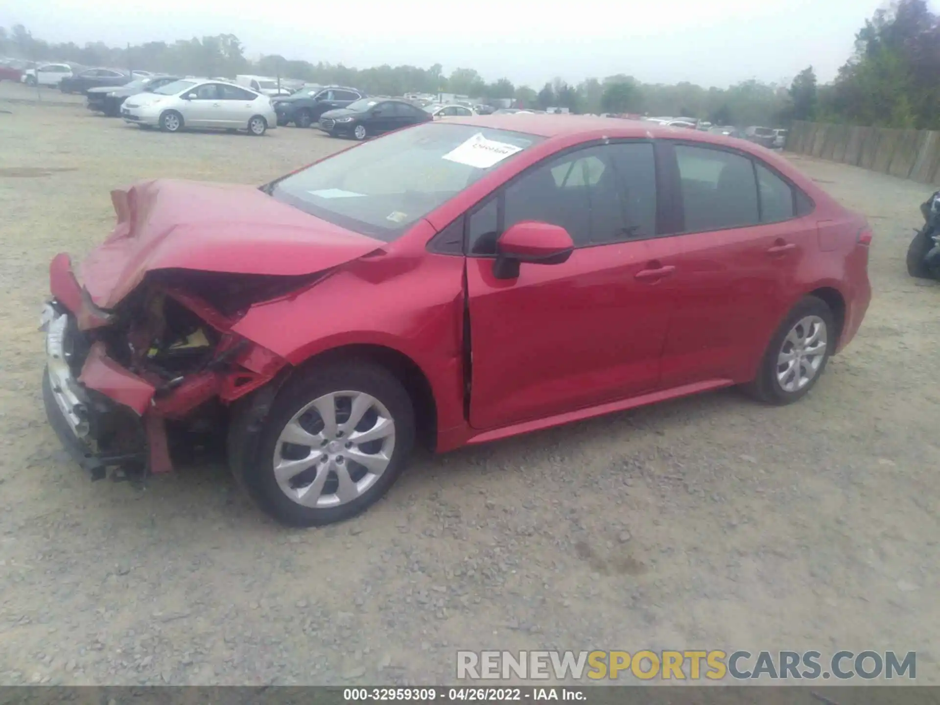 2 Photograph of a damaged car 5YFEPRAE7LP047343 TOYOTA COROLLA 2020